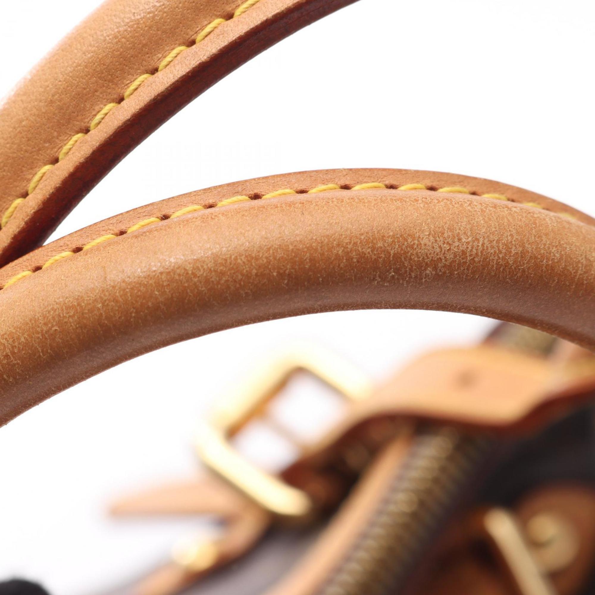 Louis Vuitton Brown Coated Canvas Leather Handbag