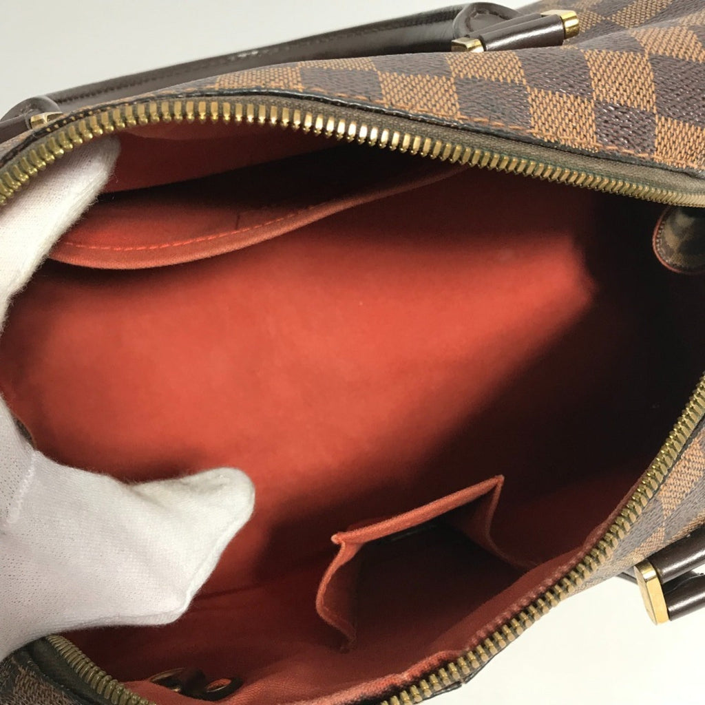 Louis Vuitton Brown Damier Canvas Ebene Damier Canvas Boston Bag Handbag
