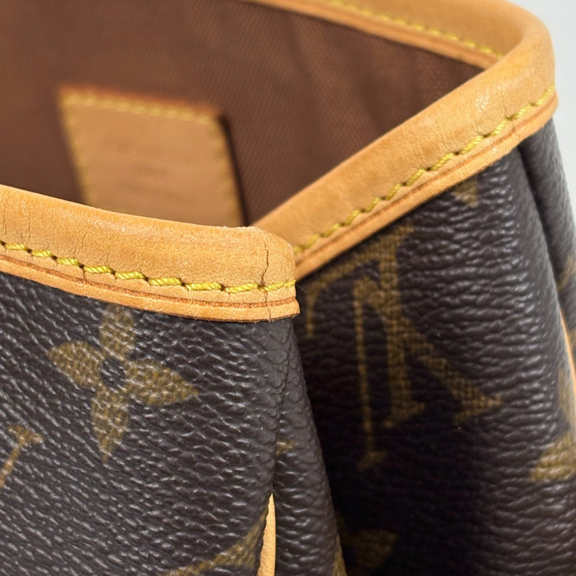 Louis Vuitton Brown Monogram Handbag Tote Bag