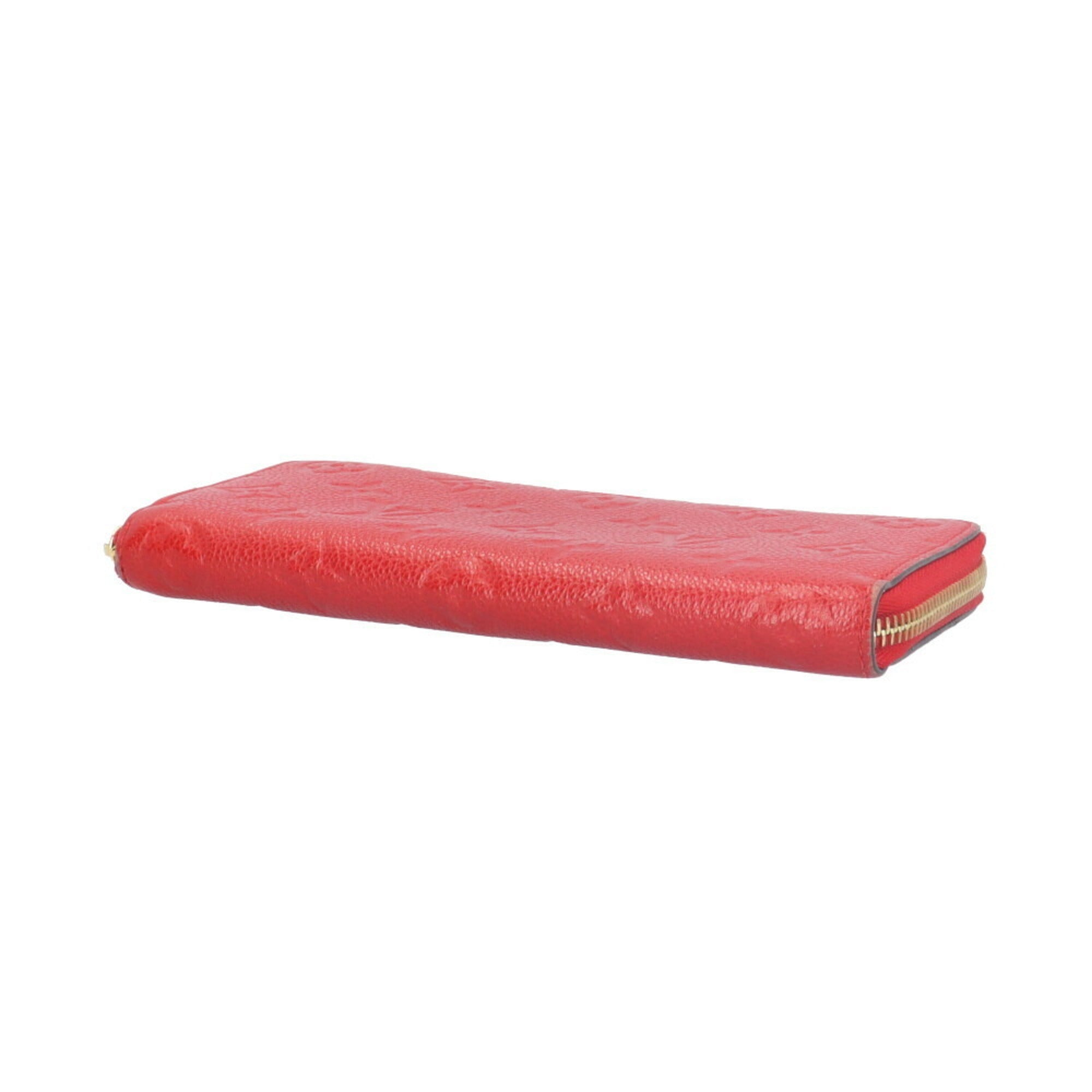 Louis Vuitton Monogram Empreinte Red Color Monogram Empreinte Long Wallet