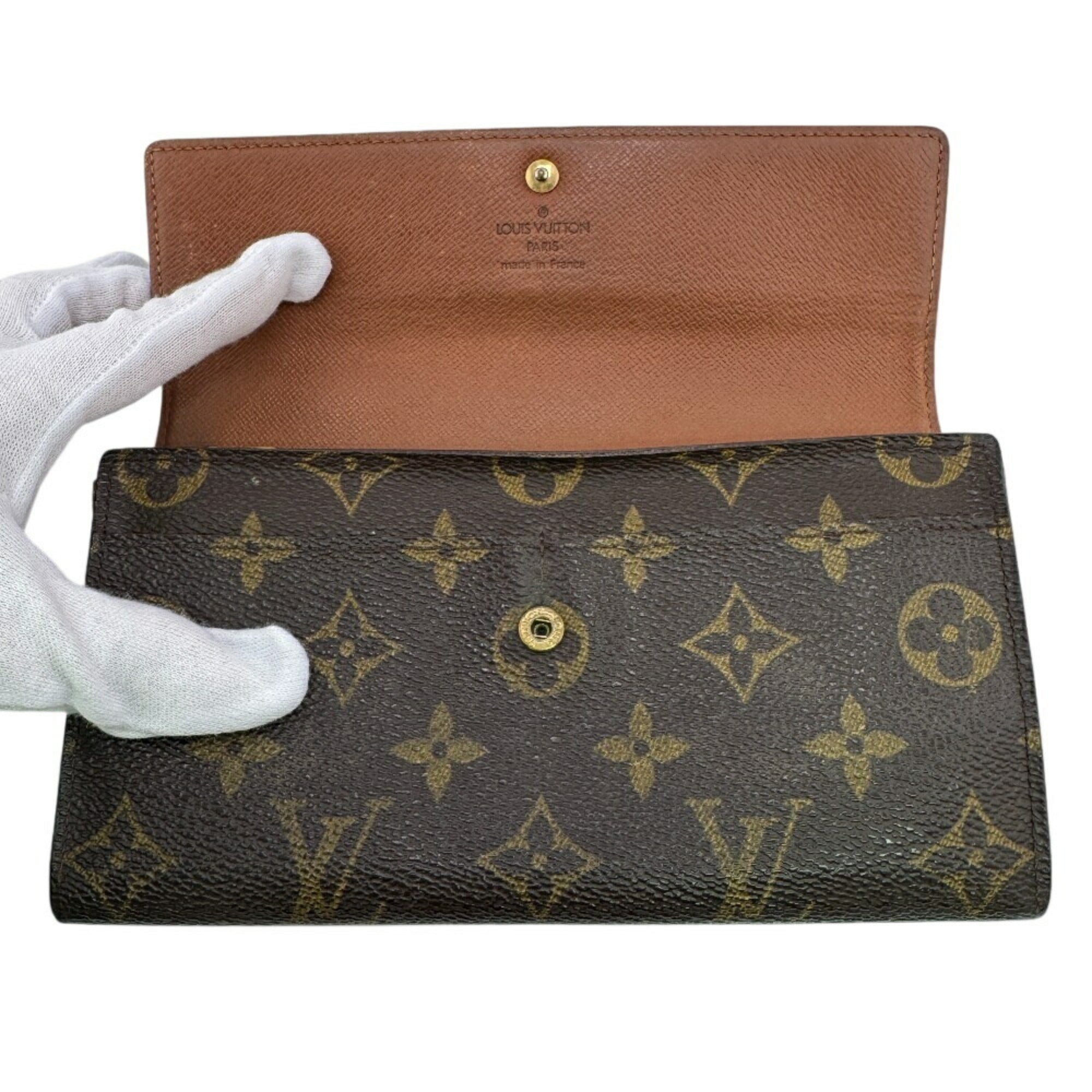 Louis Vuitton Monogram Brown Leather Wallet