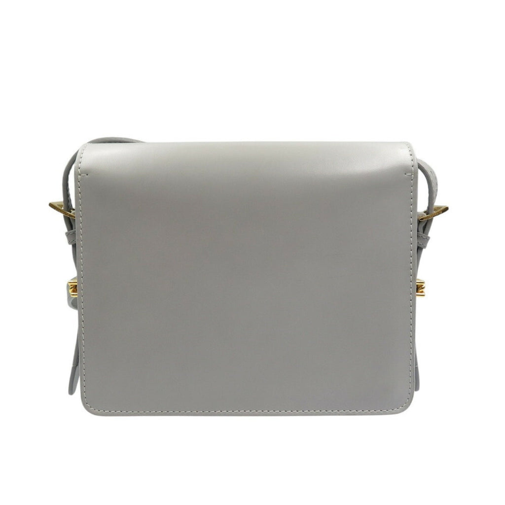 Burberry Gray Leather Shoulder Bag