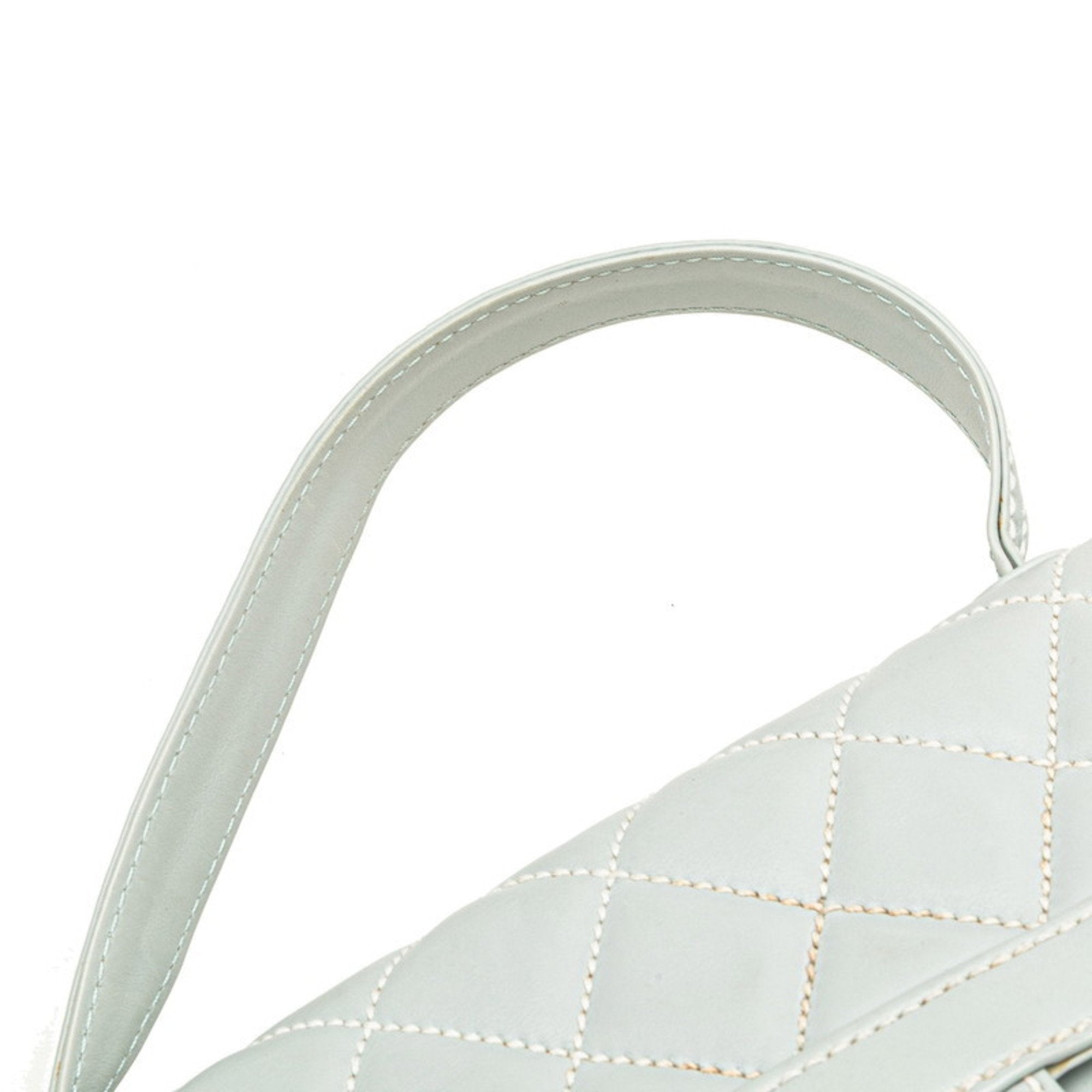 Chanel Blue Leather Handbag