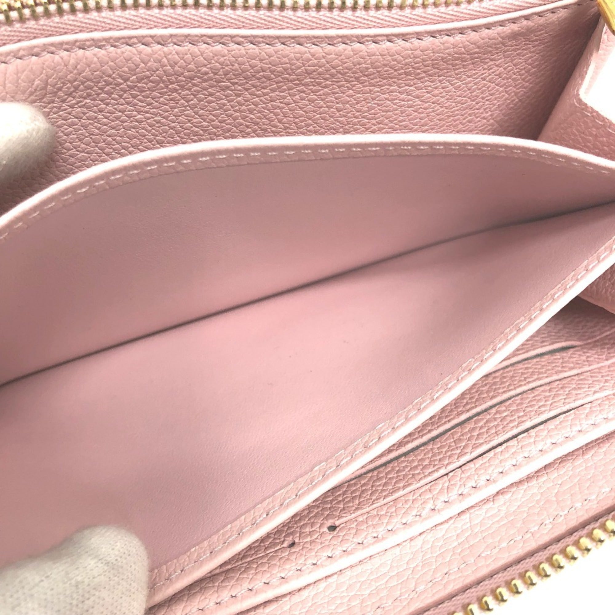 Louis Vuitton Monogram Empreinte Light Pink Monogram Empreinte Long Wallet