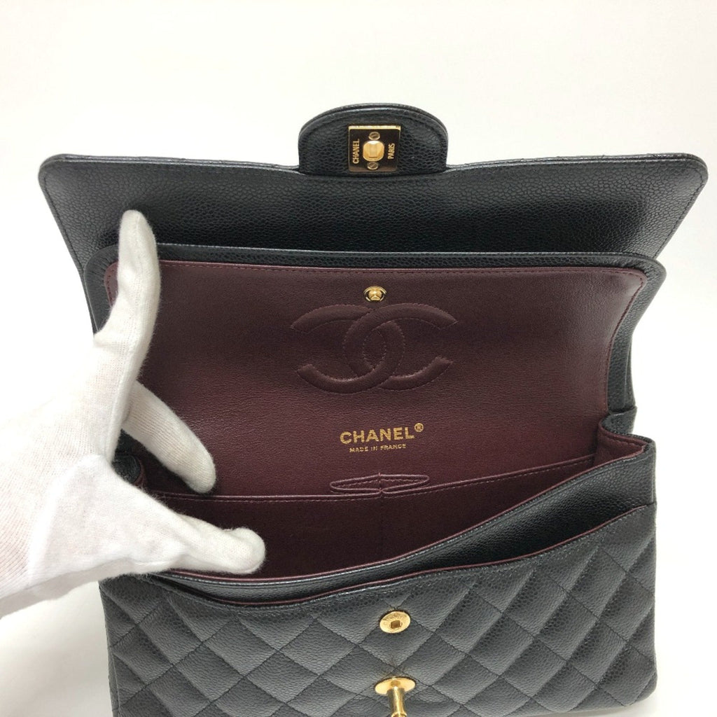 Chanel Black Leather Shoulder Bag