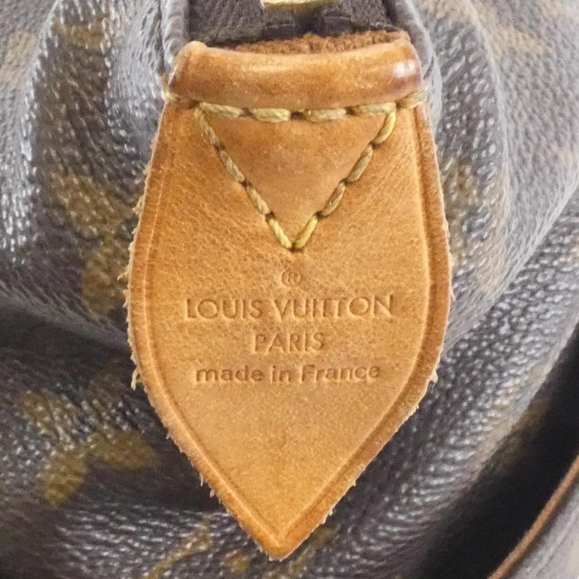 Louis Vuitton Marron Coated Canvas Handbag