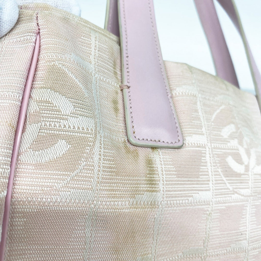 Chanel Pink Nylon Handbag