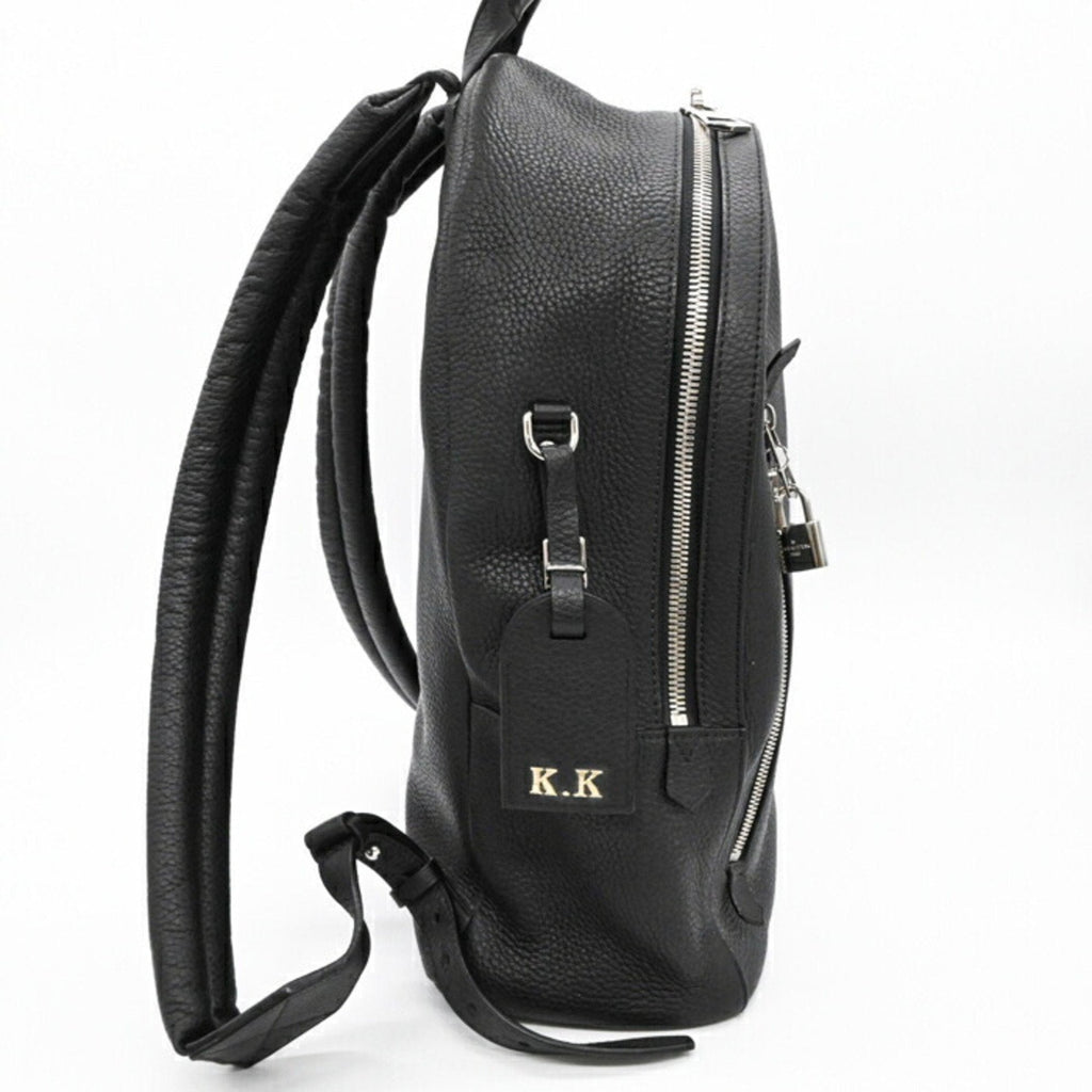 Louis Vuitton Black Leather Backpack