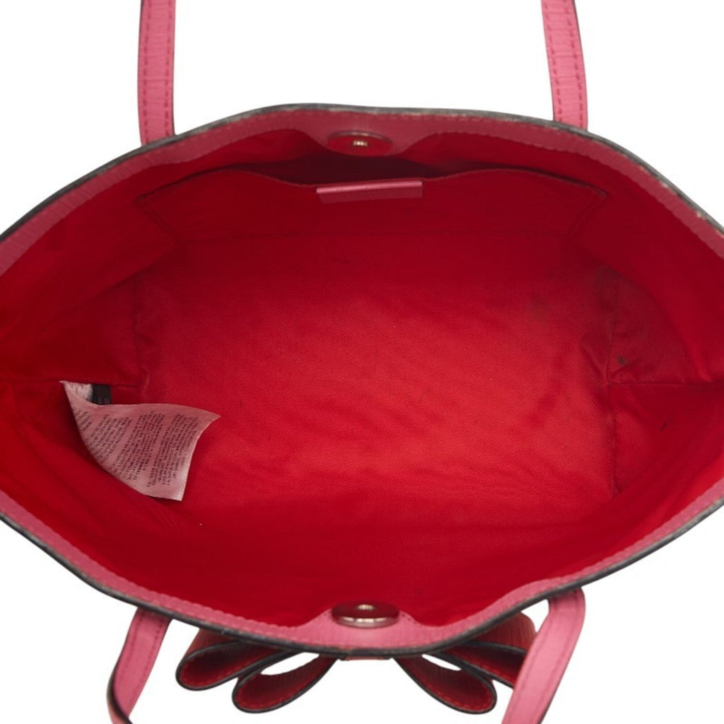 Gucci Beige Pink Pvc Leather Handbag (Pre-Owned)