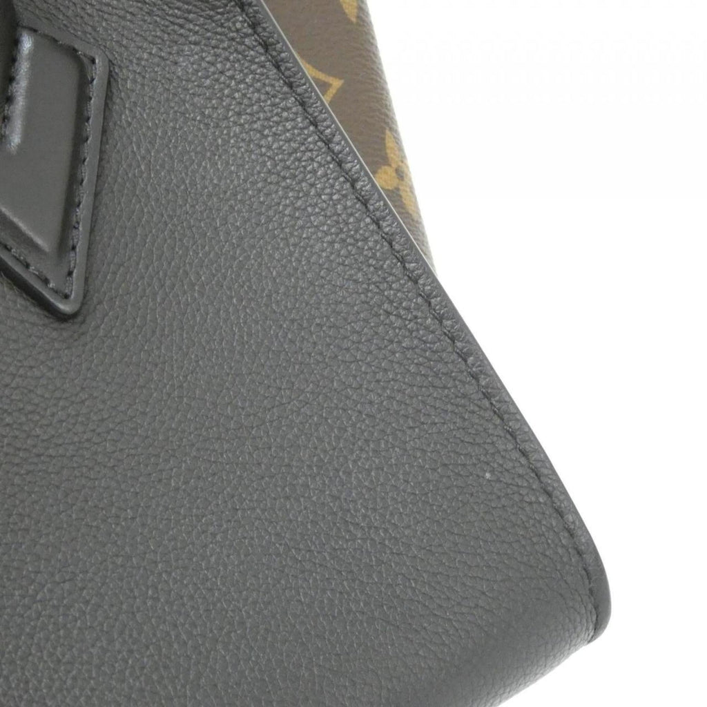 Louis Vuitton Black Coated Canvas Leather Handbag