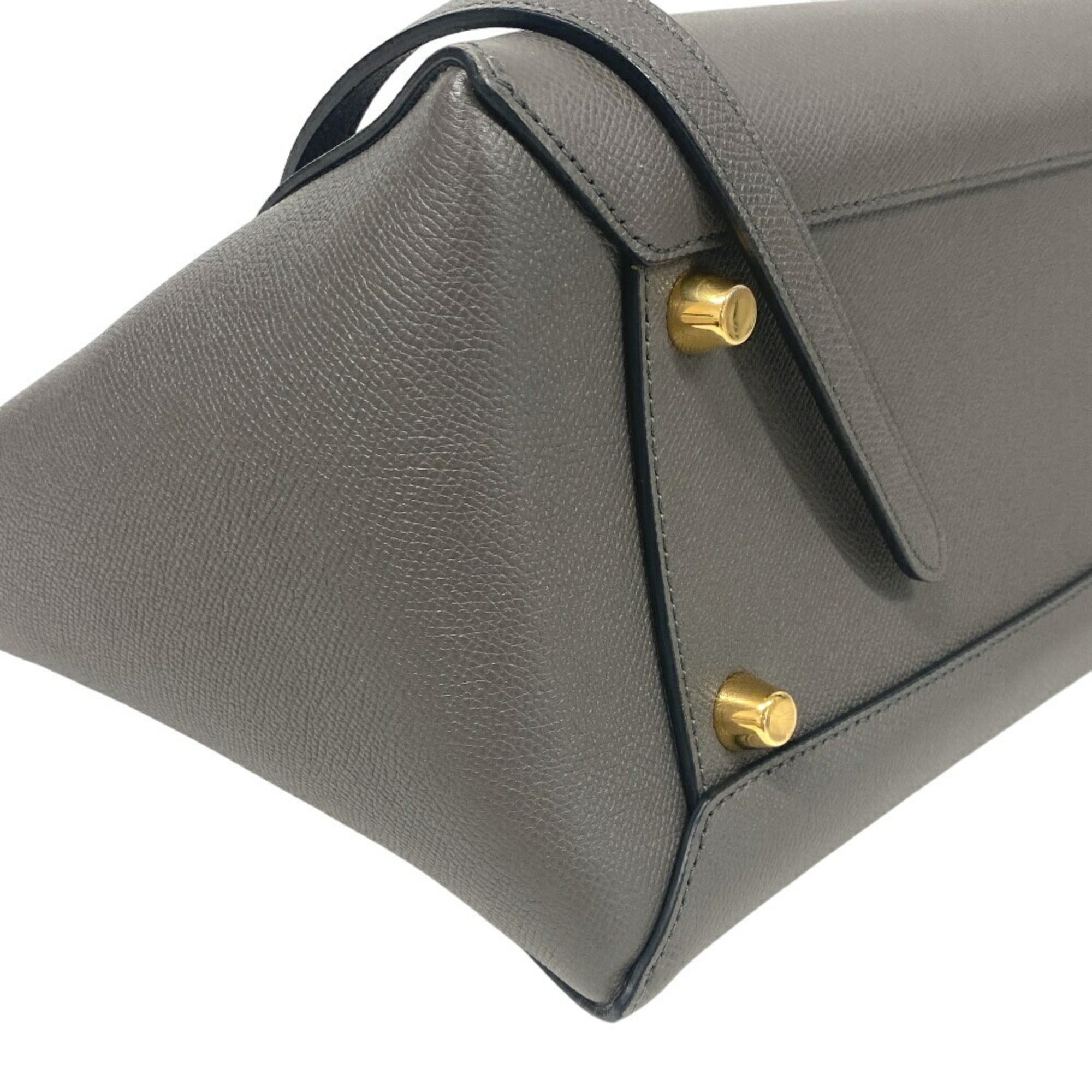 Celine Gray Leather Handbag