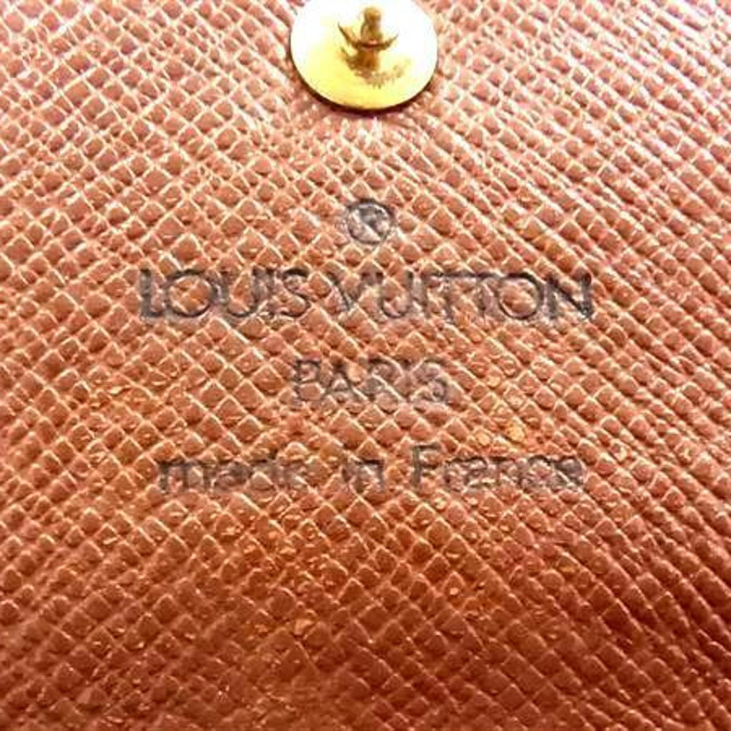 Louis Vuitton Monogram Brown Pvc Leather Long Wallet