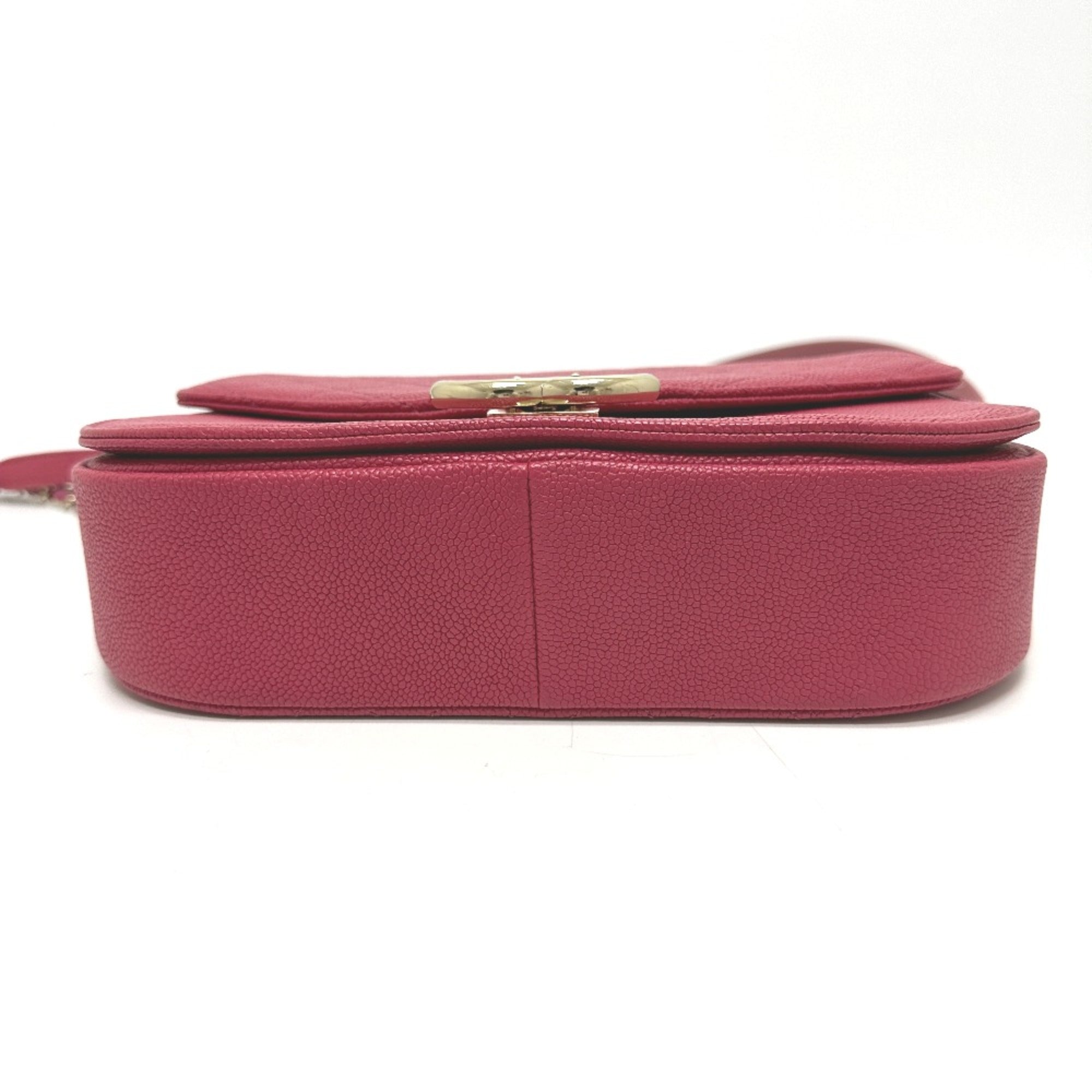 Chanel Pink Leather Shoulder Bag