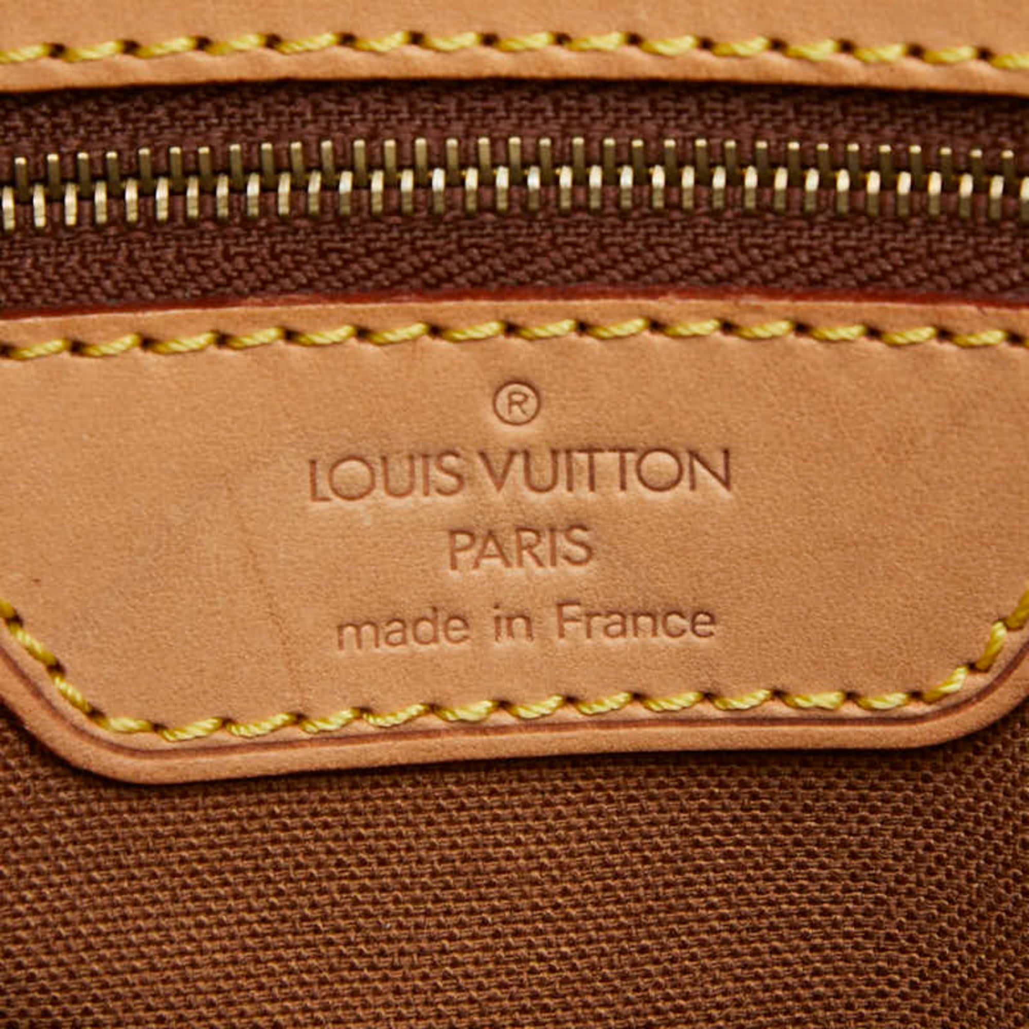 Louis Vuitton Brown Pvc Shoulder Bag Tote Bag