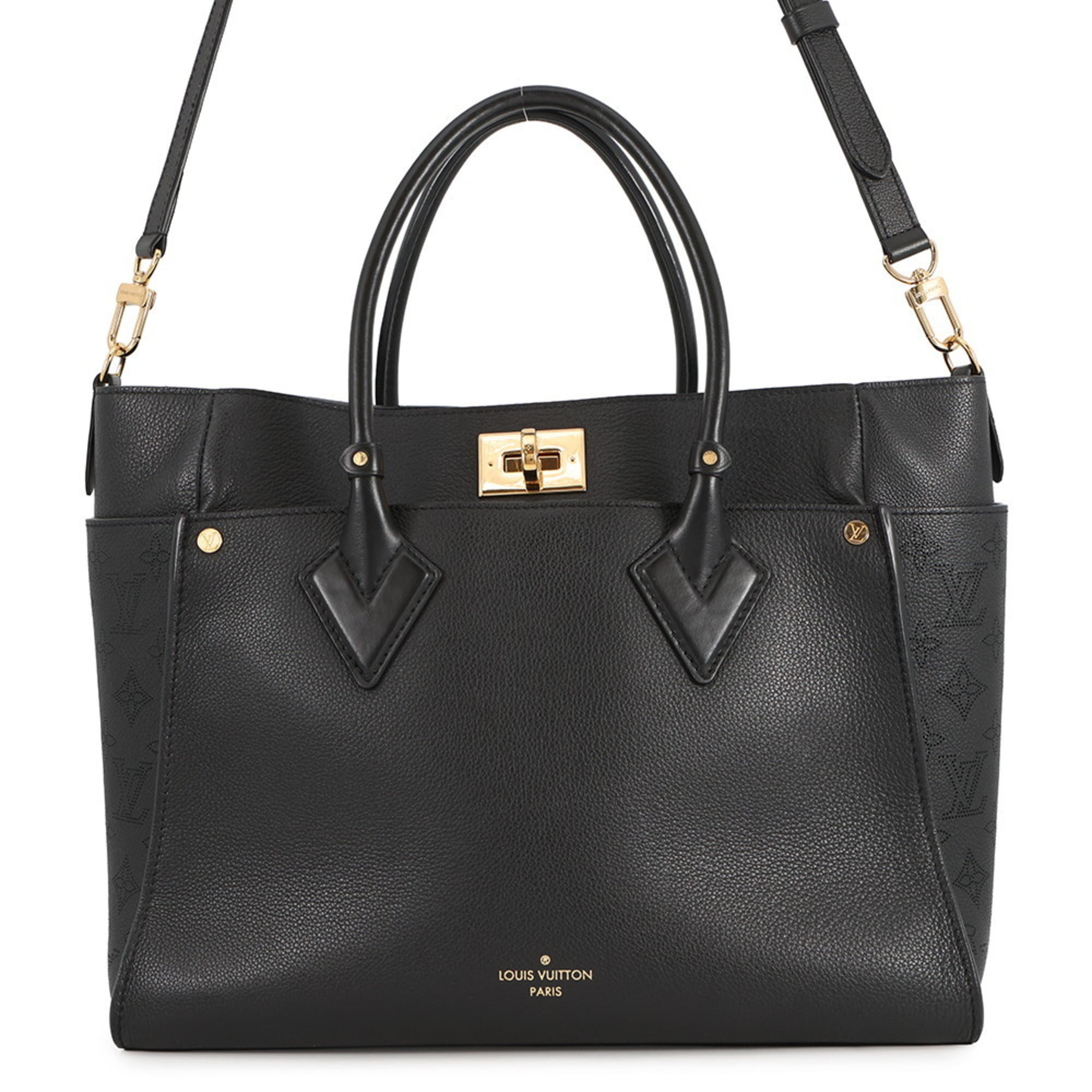 Louis Vuitton Noir Monogram Leather Handbag