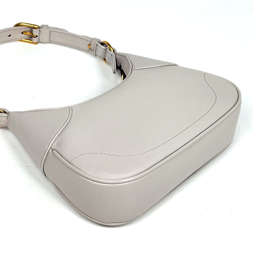 Gucci Ivory Leather Handbag Shoulder Bag (Pre-Owned)