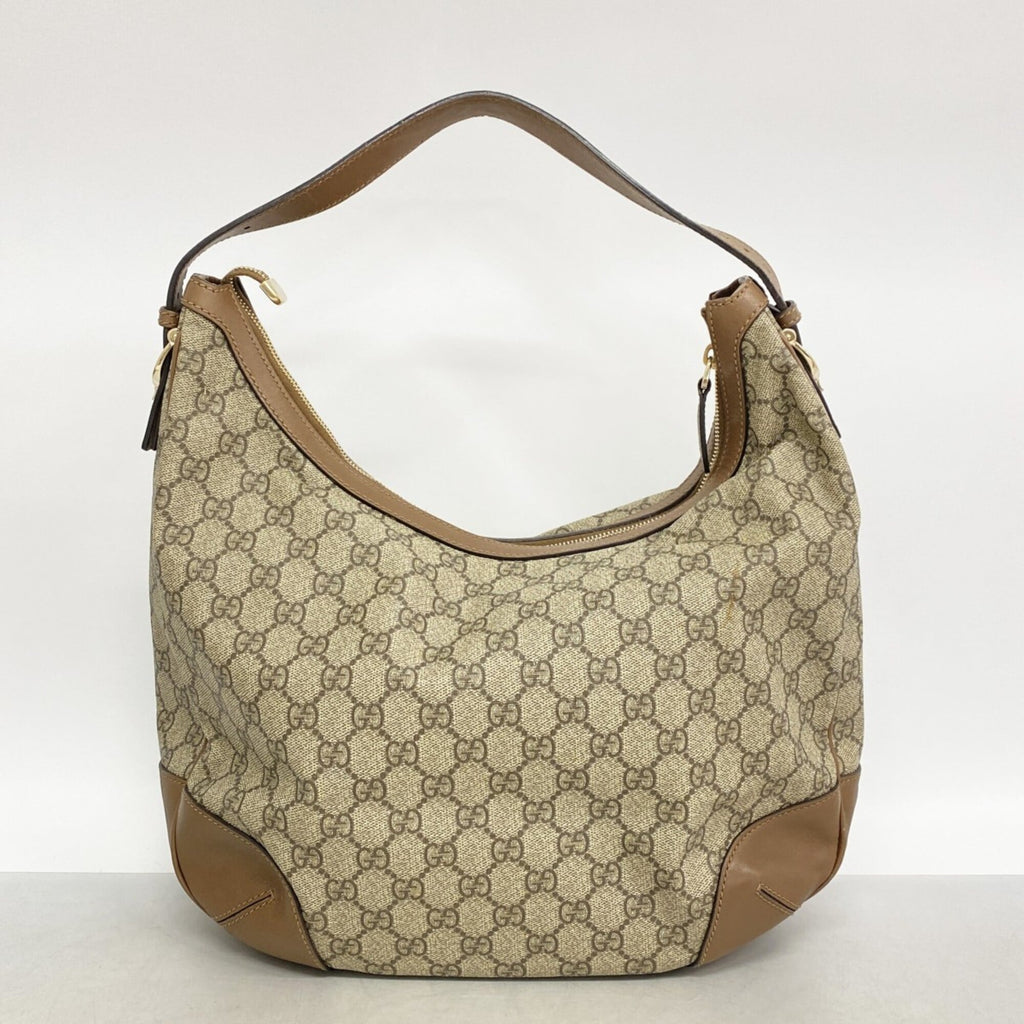 Gucci Beige Brown Pvc Shoulder Bag (Pre-Owned)