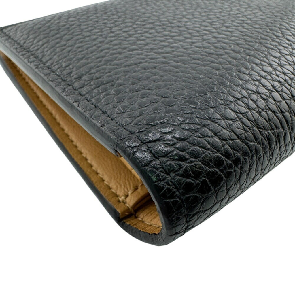 Louis Vuitton Black Leather Long Wallet