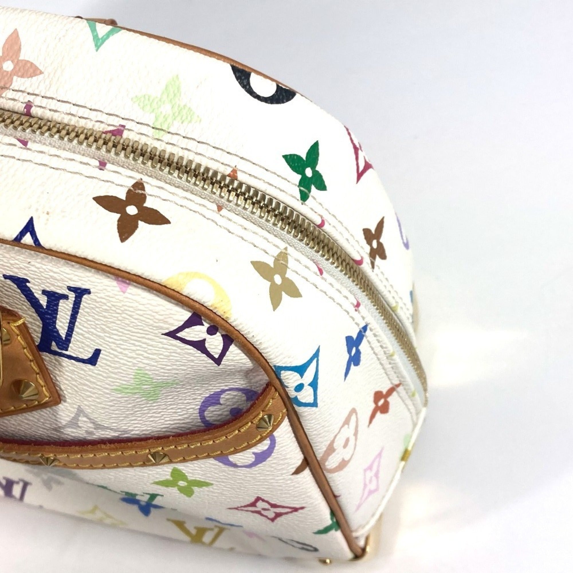 Louis Vuitton Monogram Multicolore Blanc White Monogram Multicolore Boston Bag Handbag
