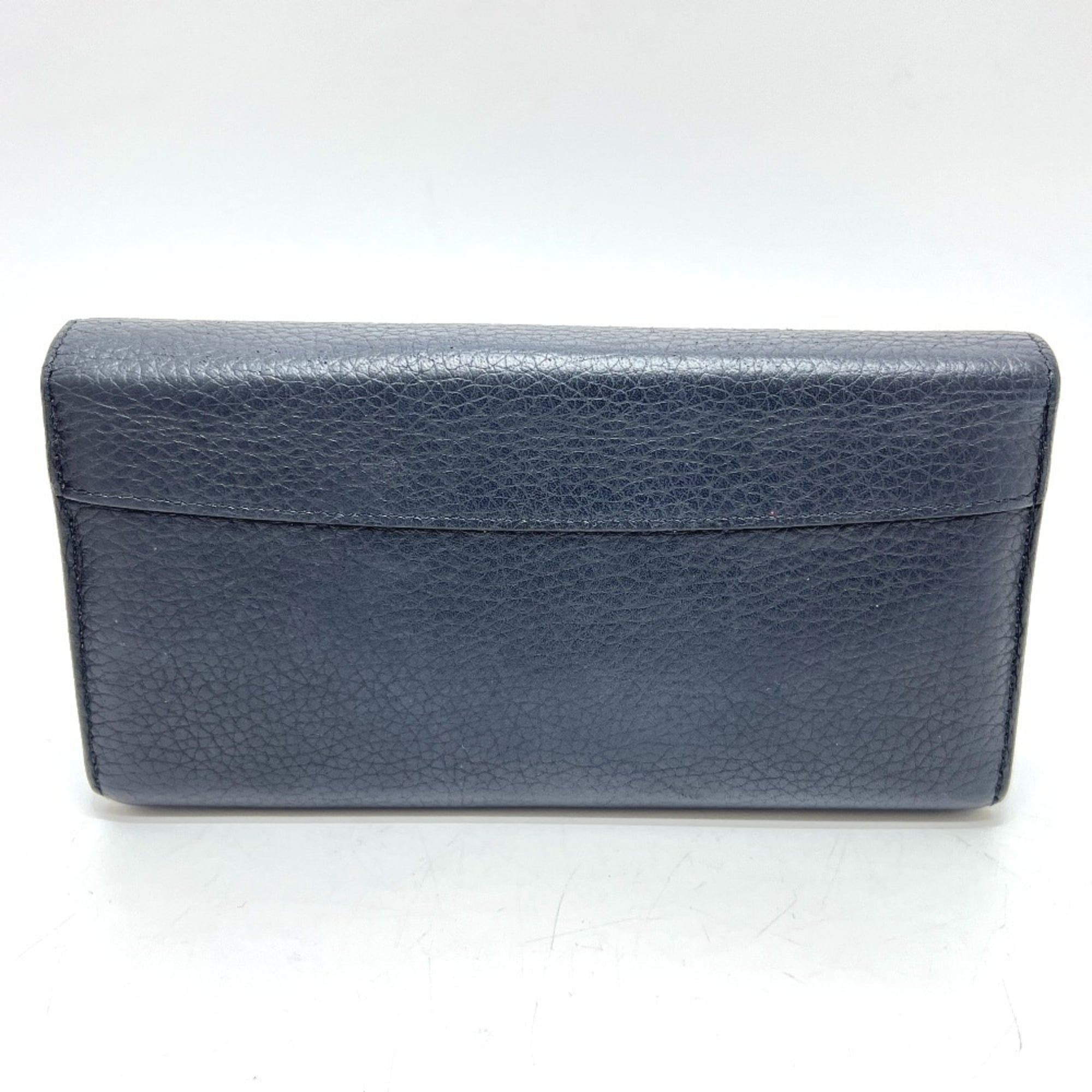 Louis Vuitton Black Noir Leather Long Wallet
