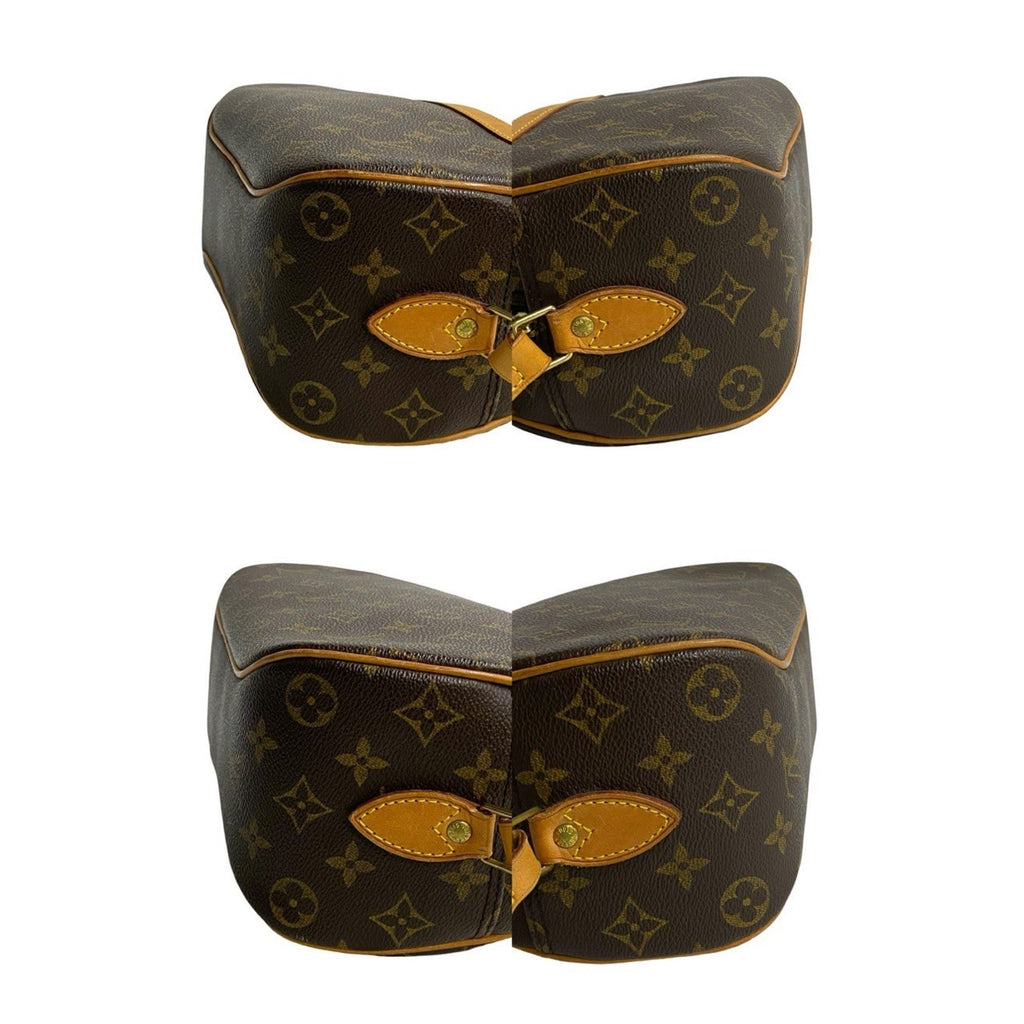 Louis Vuitton Brown Leather Pvc Pochette Shoulder Bag