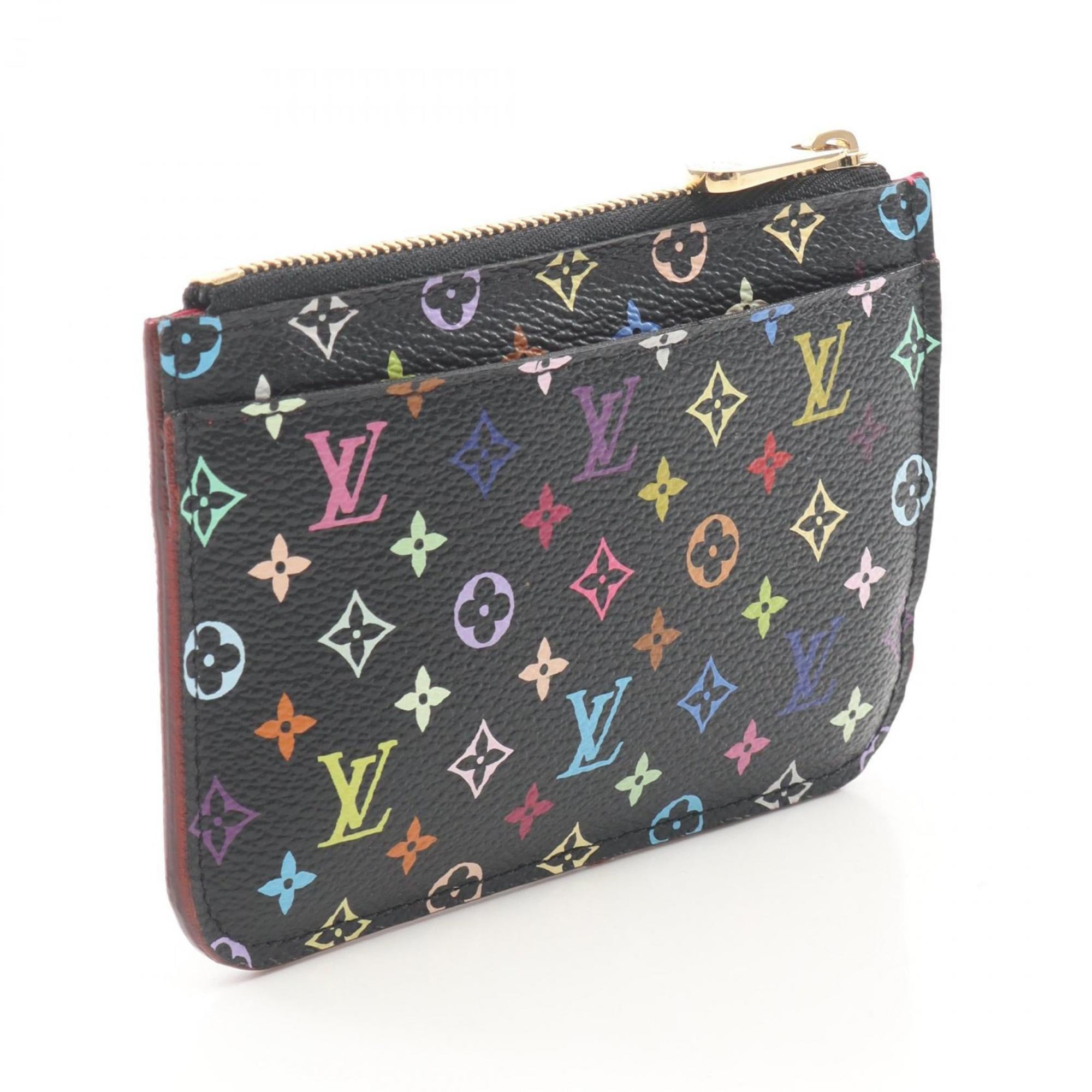 Louis Vuitton Black Grenade Multi-Color Noir Monogram Multicolore Coin Purse/Coin Case