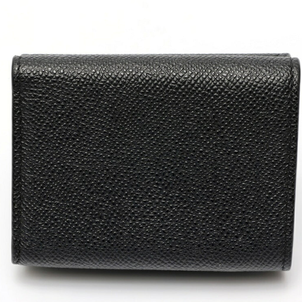 Christian Dior Black Leather Wallet (Tri-Fold) (Pre-Owned)