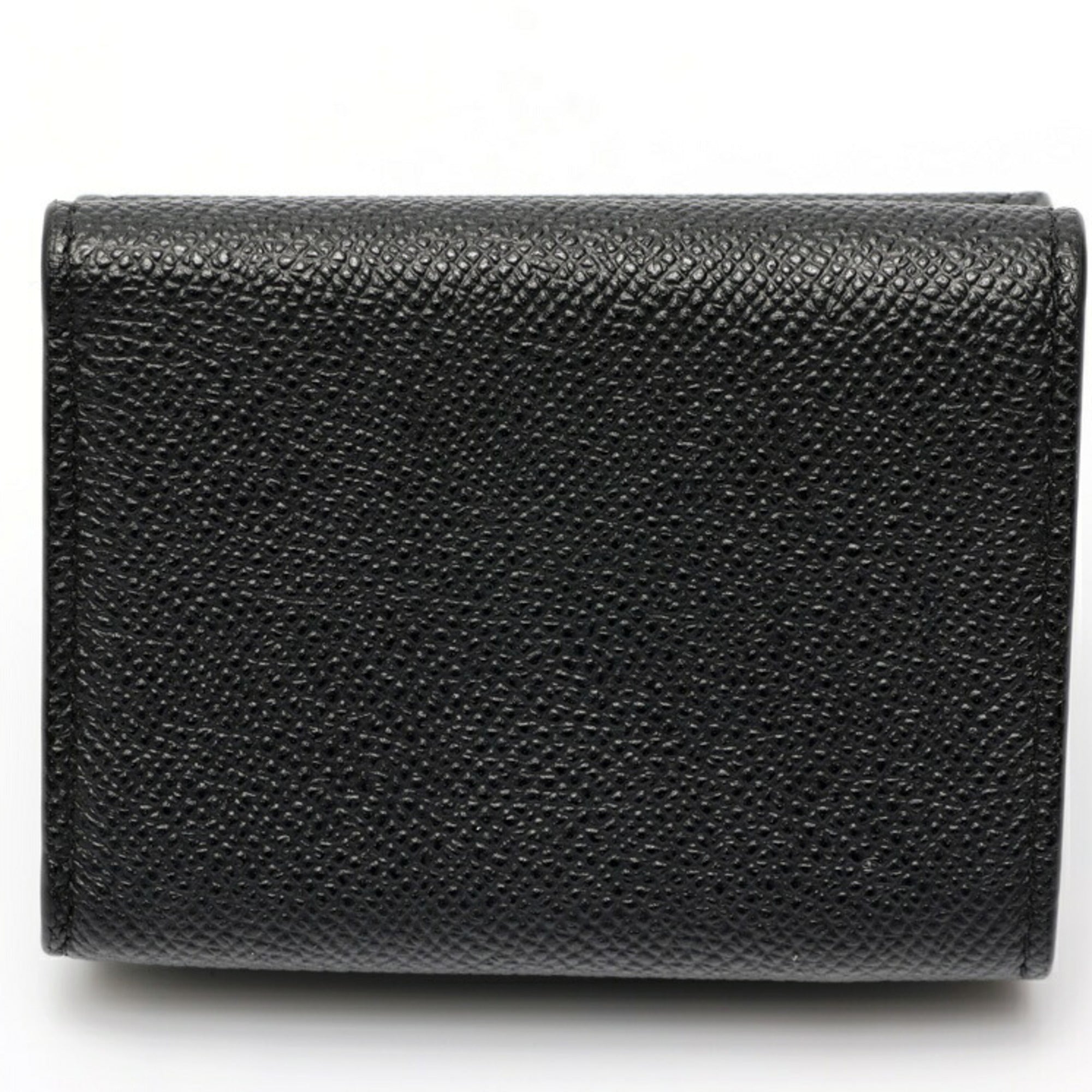 Christian Dior Black Leather Wallet (Tri-Fold) (Pre-Owned)