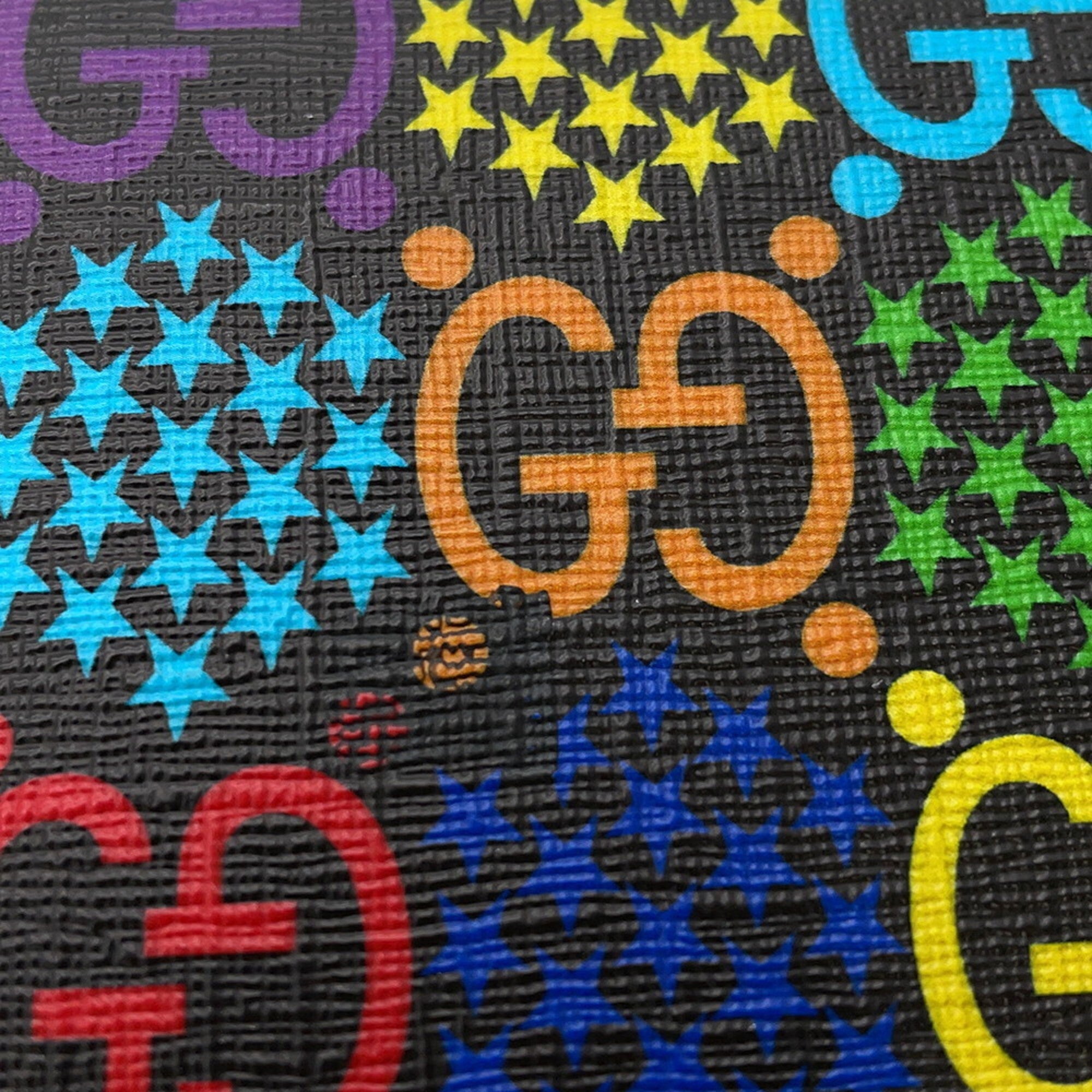 Gucci Black Multi-Color Long Wallet (Bi-Fold) (Pre-Owned)