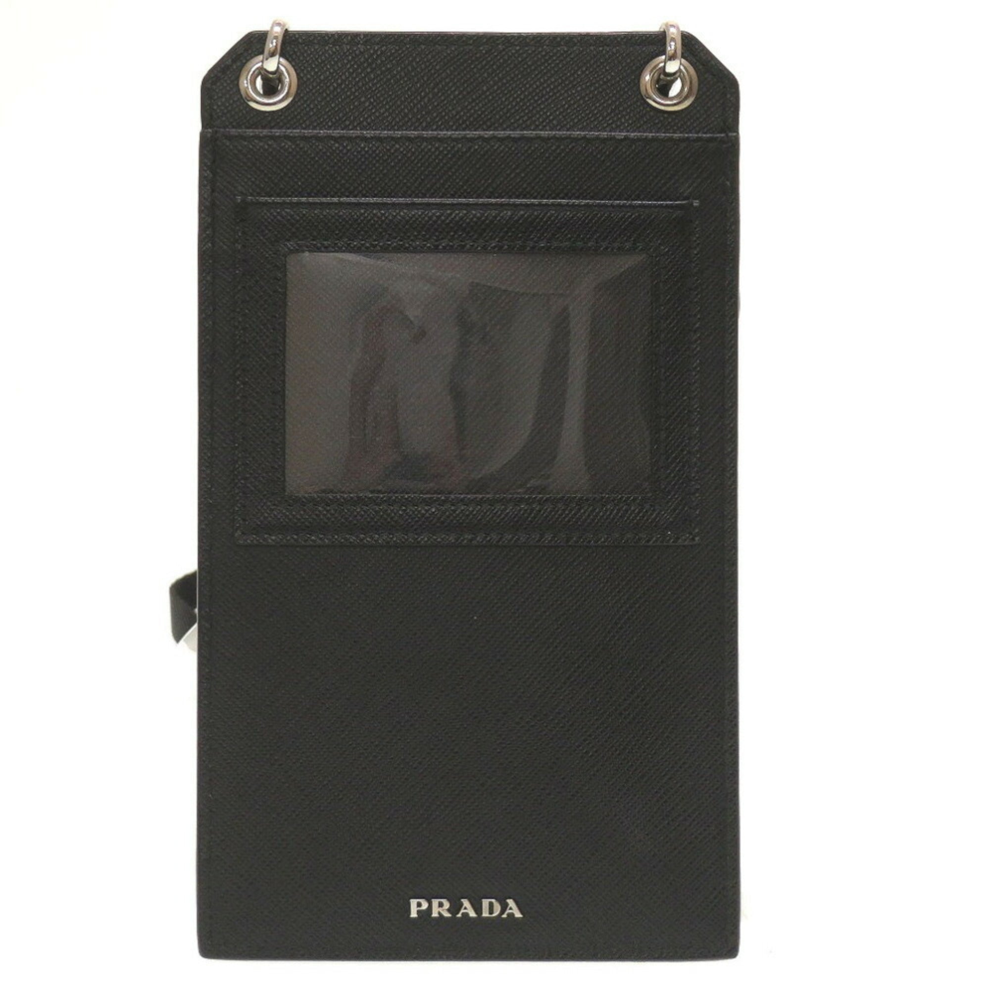 Prada Black Leather Shoulder Bag