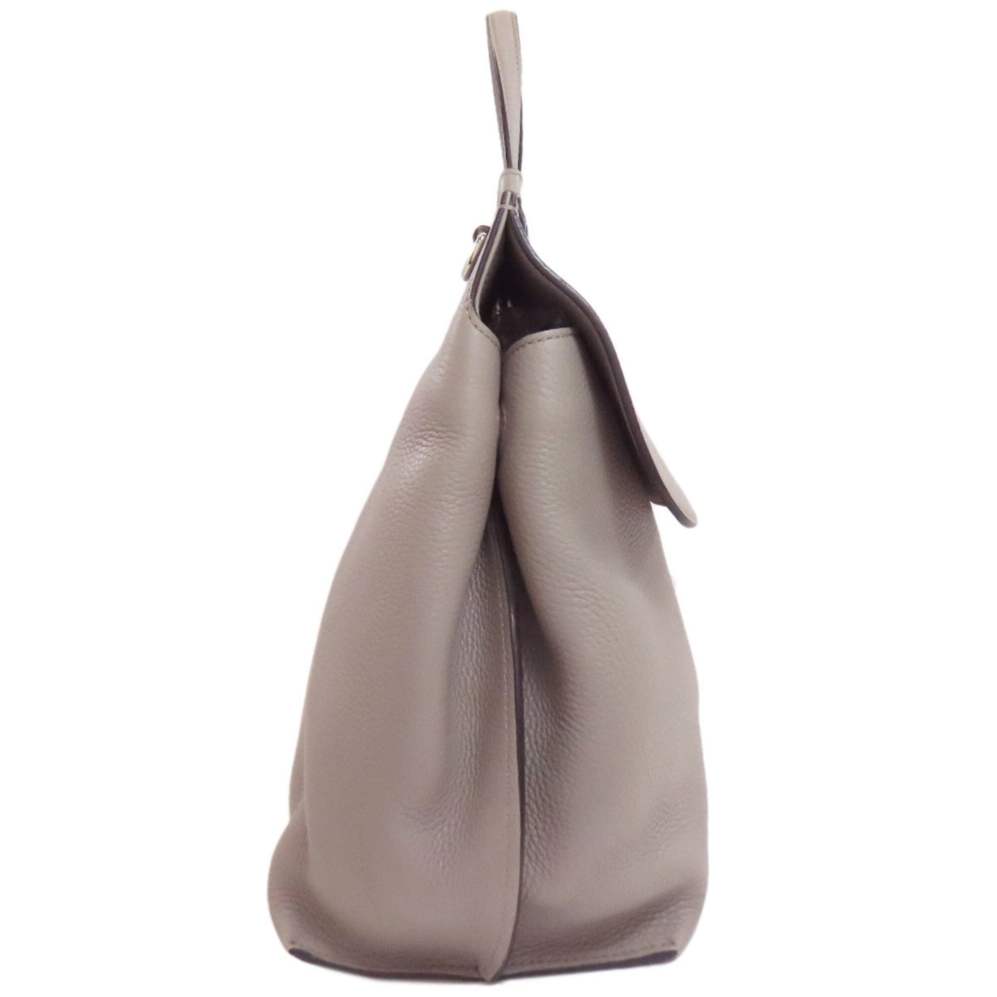 Gucci Gray Leather Handbag (Pre-Owned)
