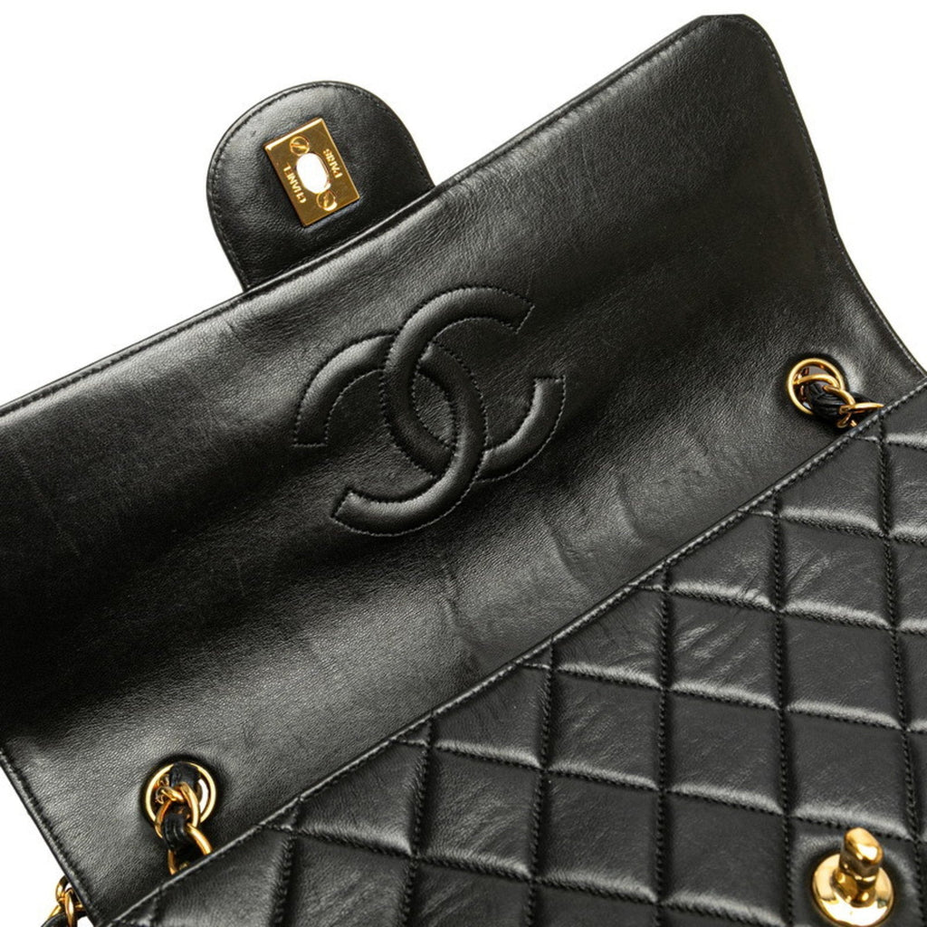 Chanel Black Leather Shoulder Bag