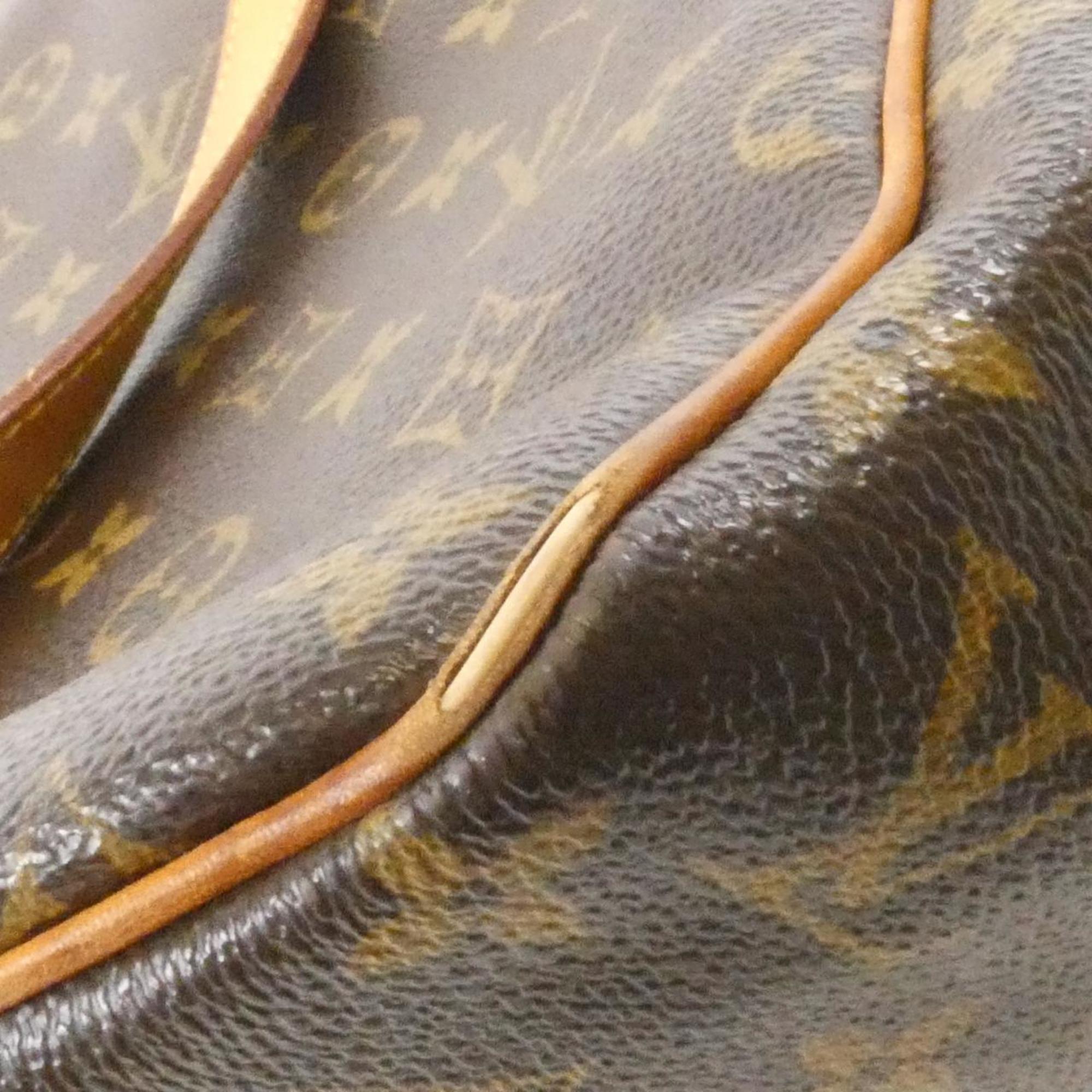 Louis Vuitton Brown Coated Canvas Shoulder Bag