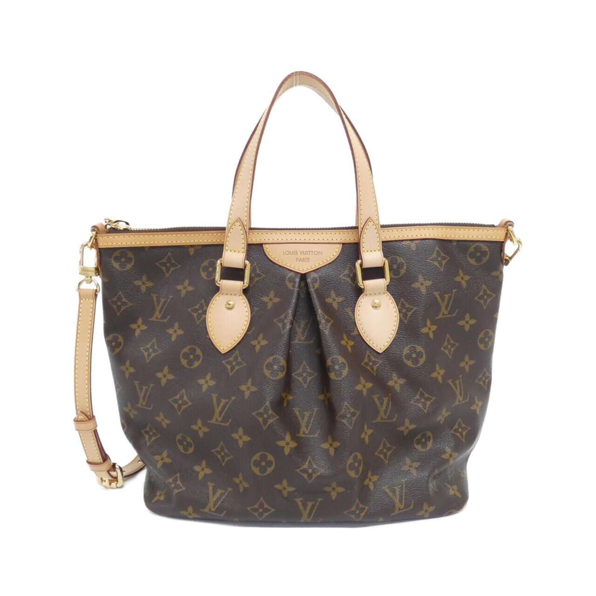 Louis Vuitton Marron Coated Canvas Handbag
