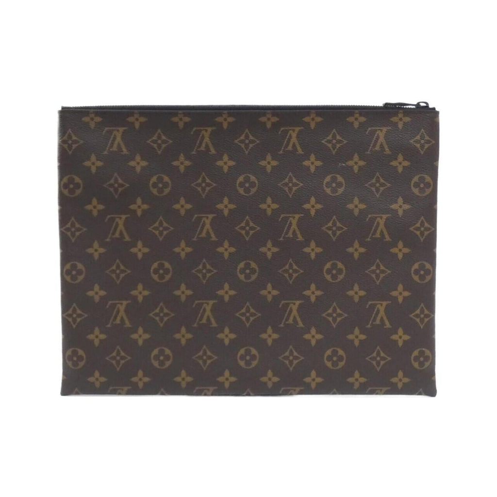 Louis Vuitton Brown Marron Coated Canvas Handbag Pochette