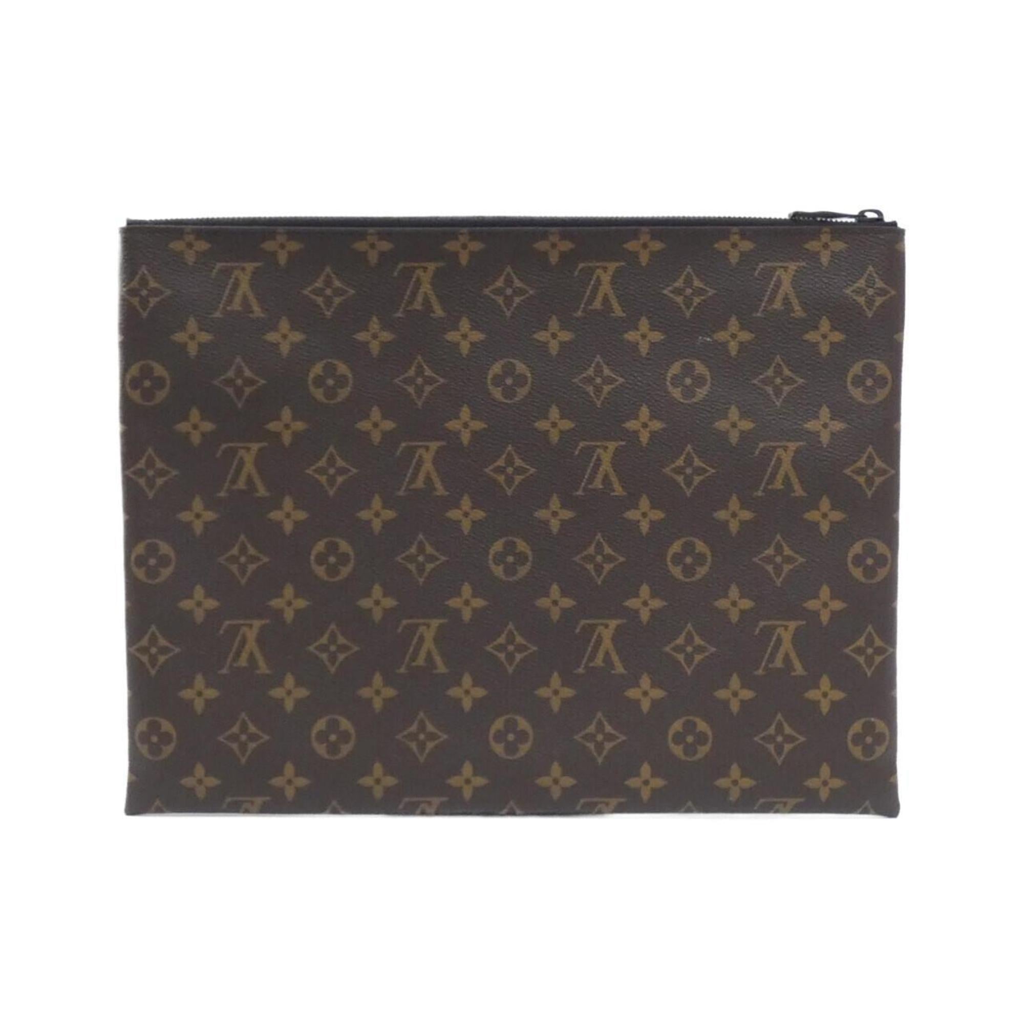 Louis Vuitton Brown Marron Coated Canvas Handbag Pochette