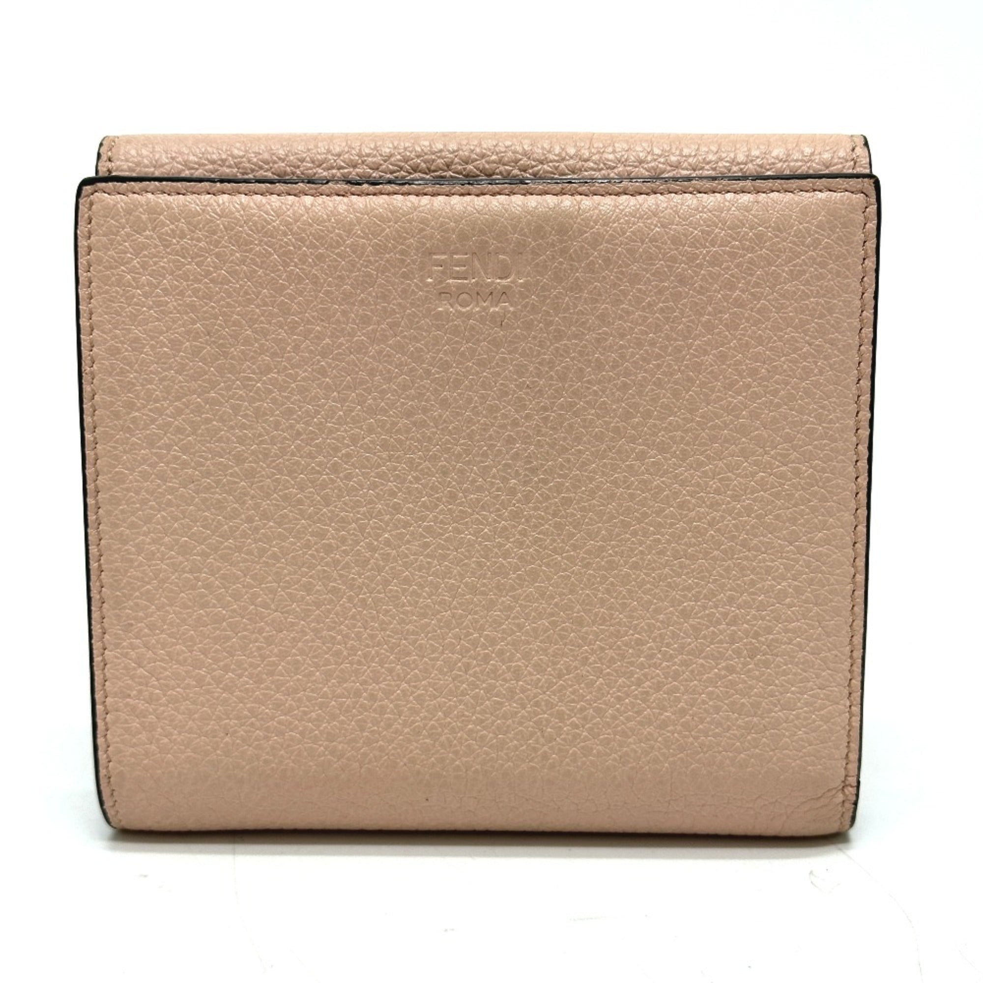 Fendi Pink Leather Wallet (Bi-Fold)