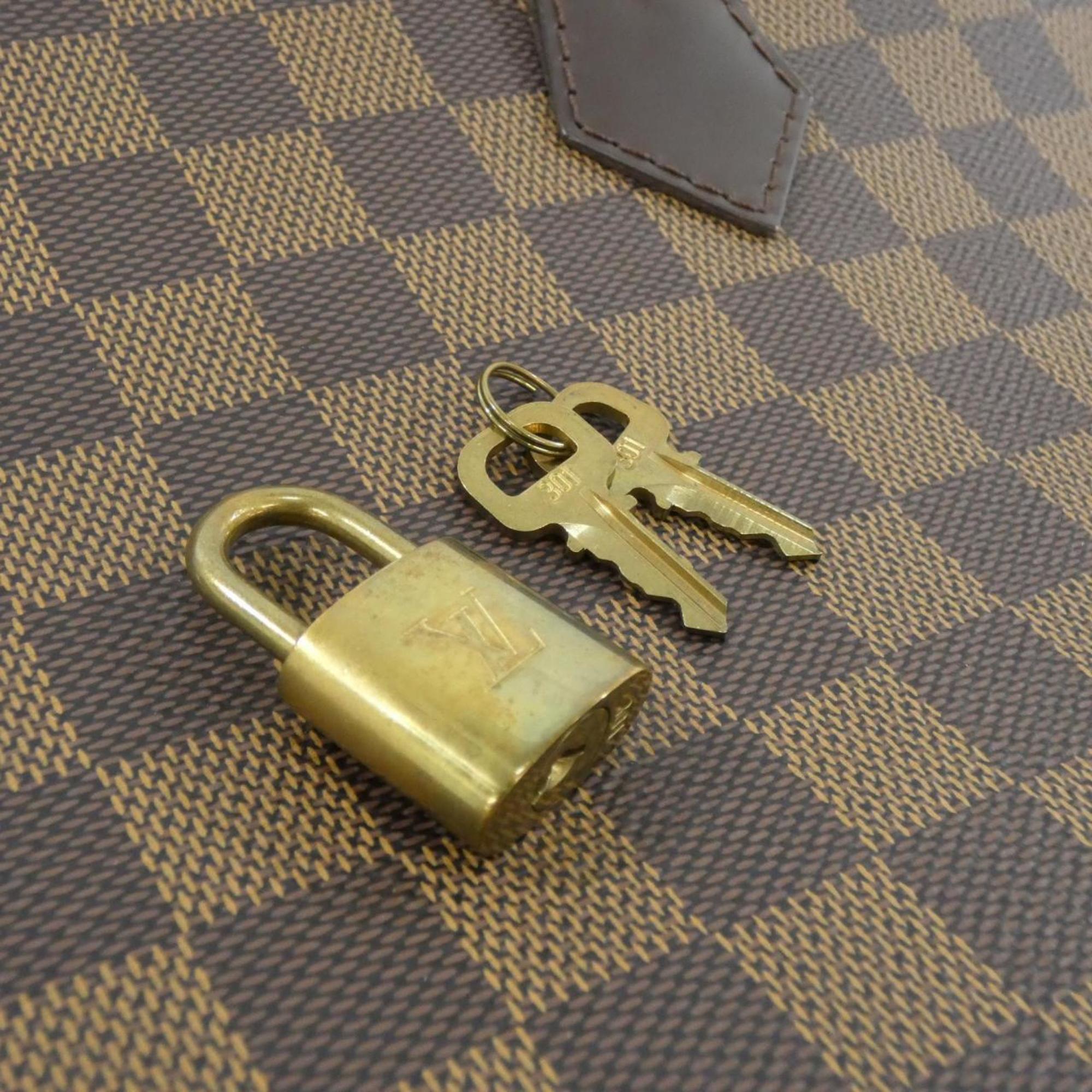Louis Vuitton Brown Coated Canvas Handbag