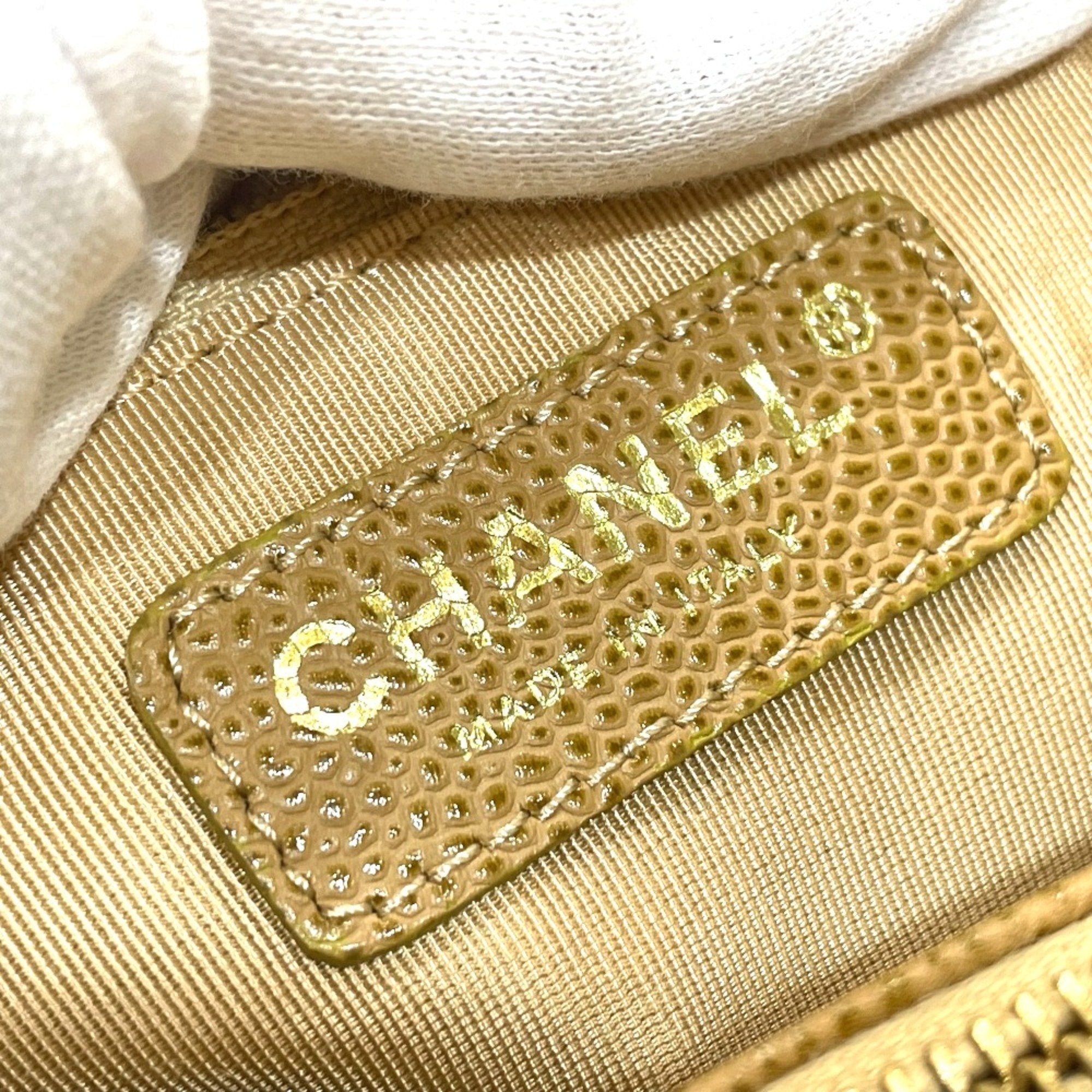 Chanel Beige Leather Tote Bag