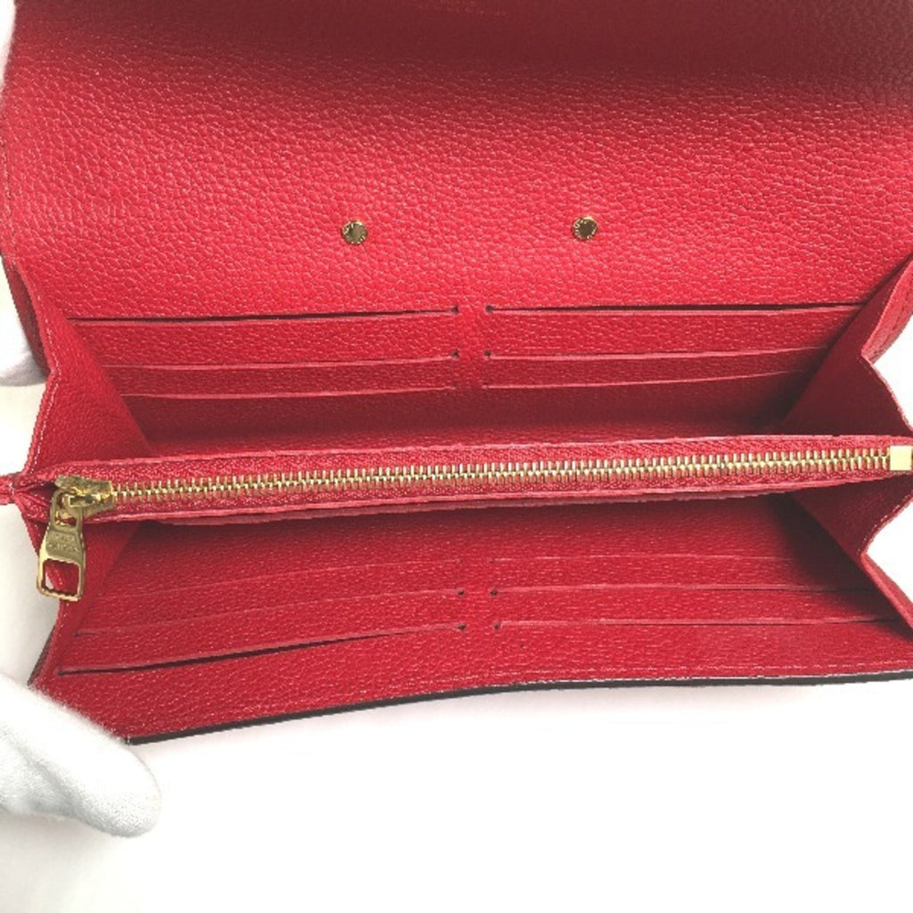 Louis Vuitton Red Color Monogram Long Wallet