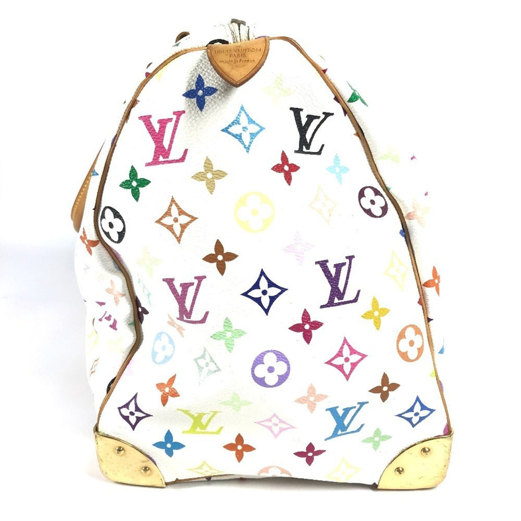 Louis Vuitton Blanc Monogram Multi-Color White Monogram Multicolore Boston Bag Handbag