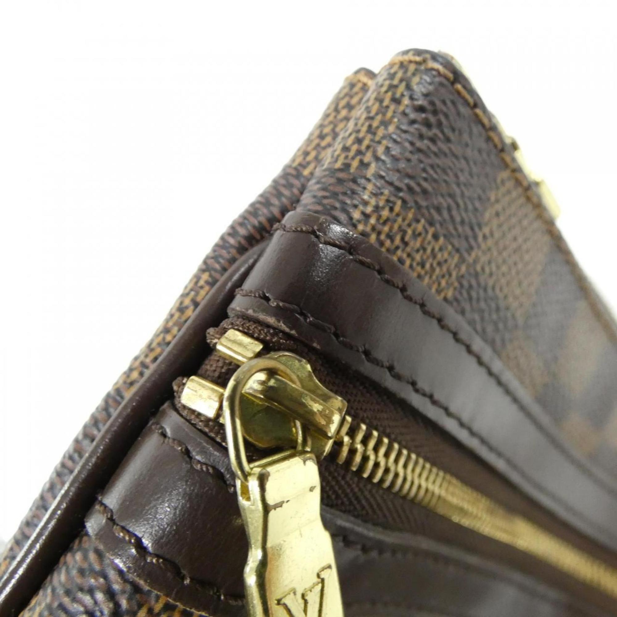 Louis Vuitton Brown Coated Canvas Pochette Shoulder Bag