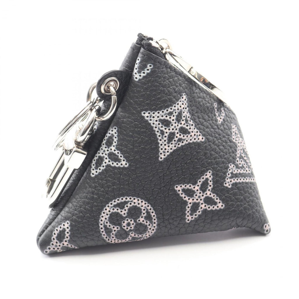 Louis Vuitton Black Noir Pink Mahina Leather Pouch