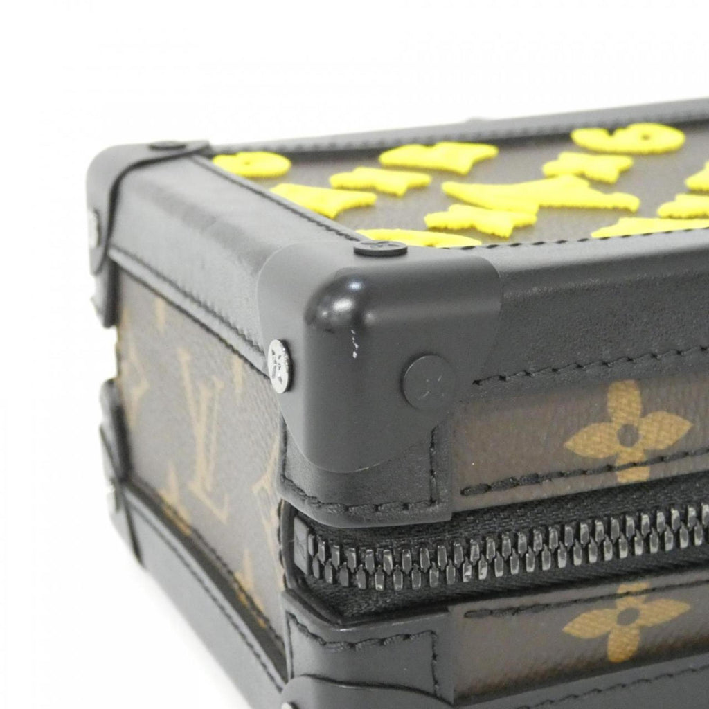 Louis Vuitton Black Jaune Yellow Coated Canvas Shoulder Bag