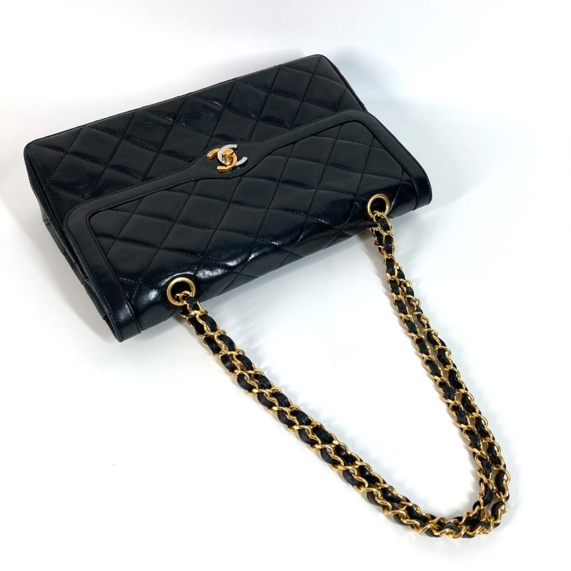 Chanel Black Leather Shoulder Bag