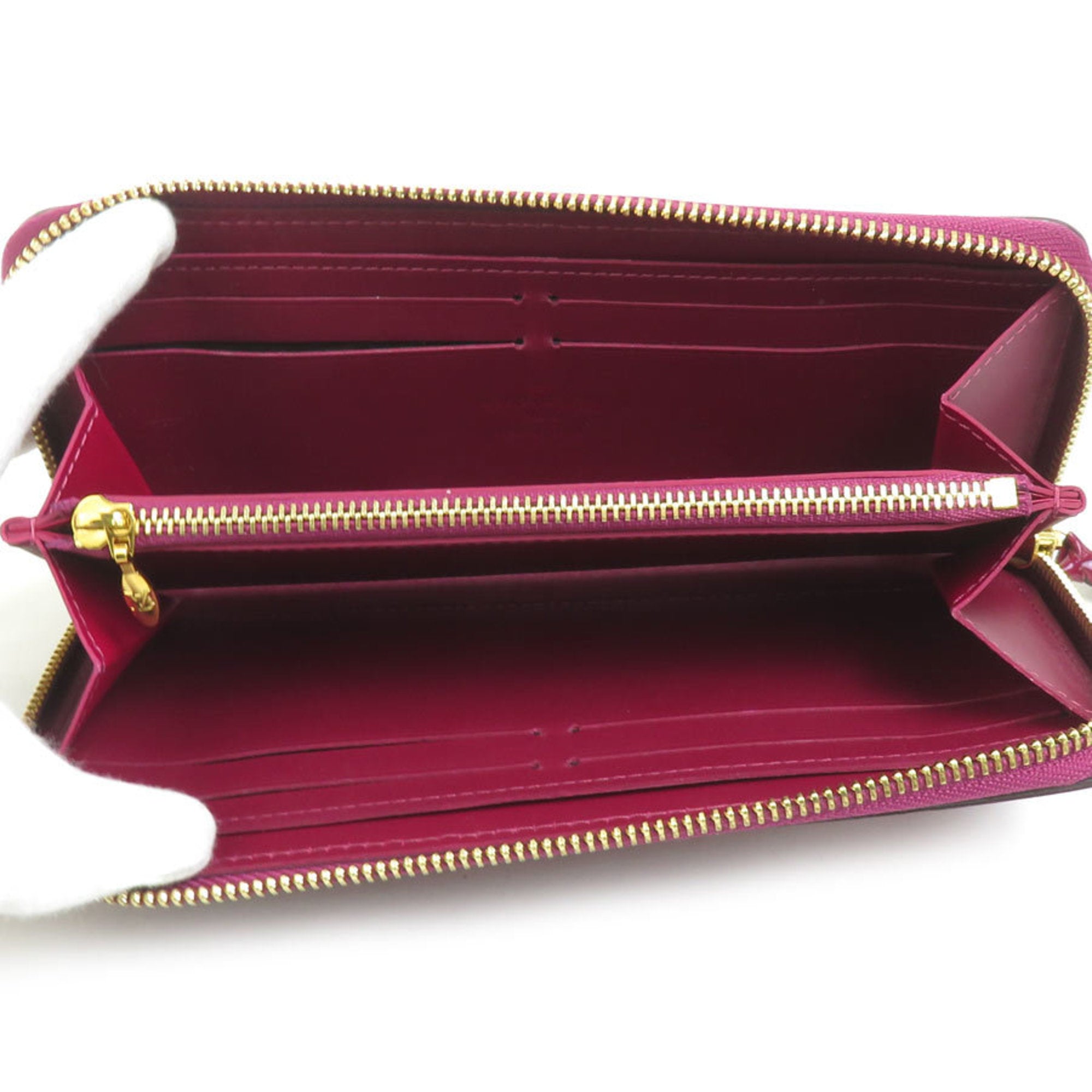 Louis Vuitton Magenta Monogram Vernis Long Wallet