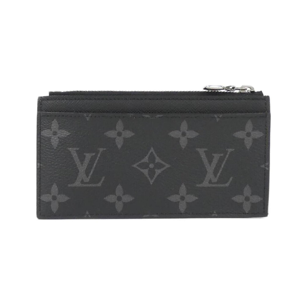 Louis Vuitton Black Gris Coated Canvas Leather Coin Purse/Coin Case