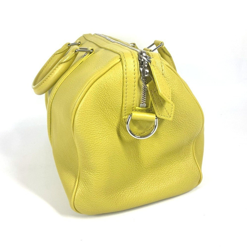 Louis Vuitton Pistache Yellow Leather Boston Bag Handbag Shoulder Bag