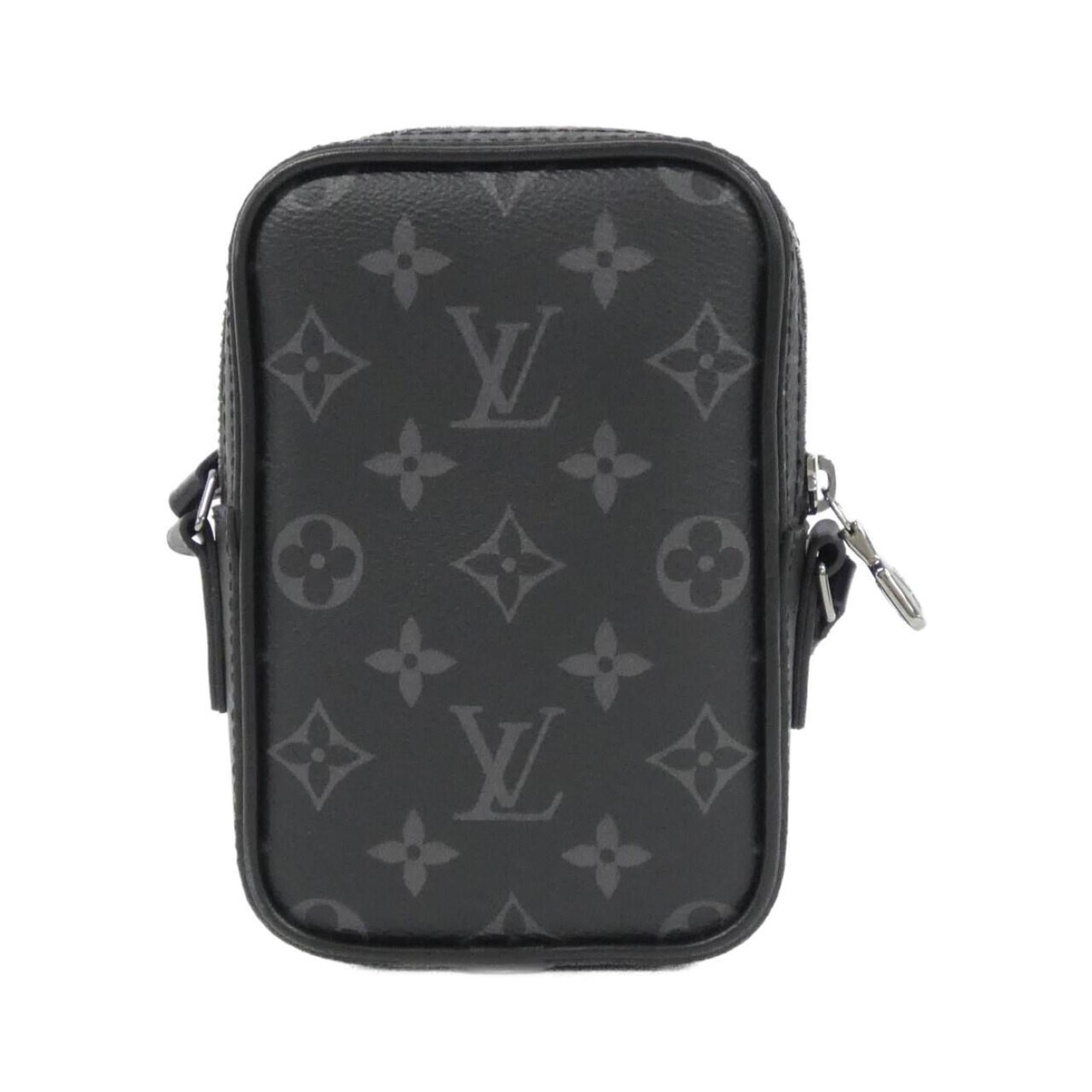 Louis Vuitton Black Coated Canvas Shoulder Bag