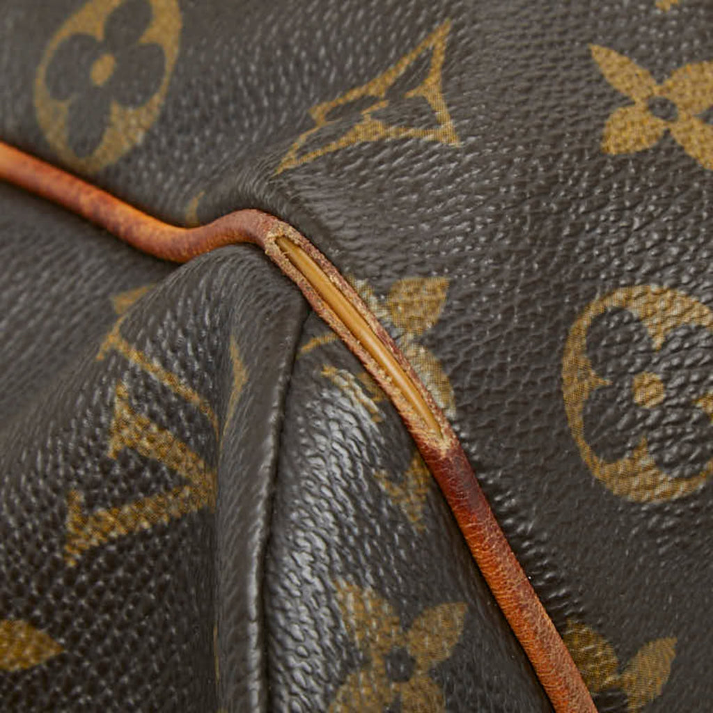 Louis Vuitton Brown Pvc Leather Handbag Shoulder Bag